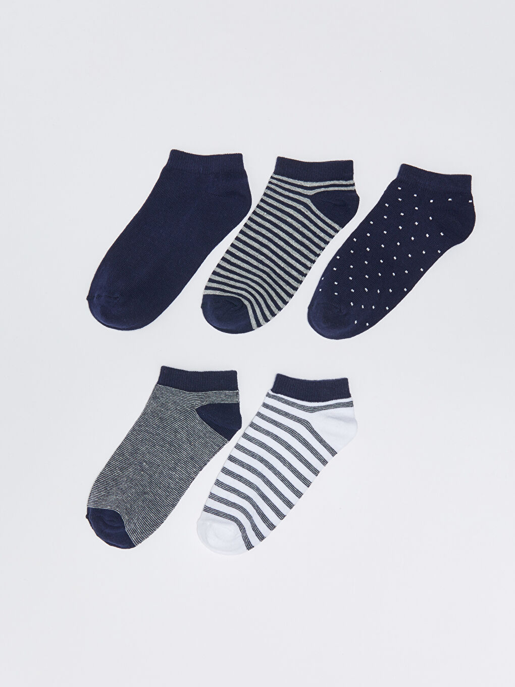 Patterned Boys Trainer Socks 5 Pack