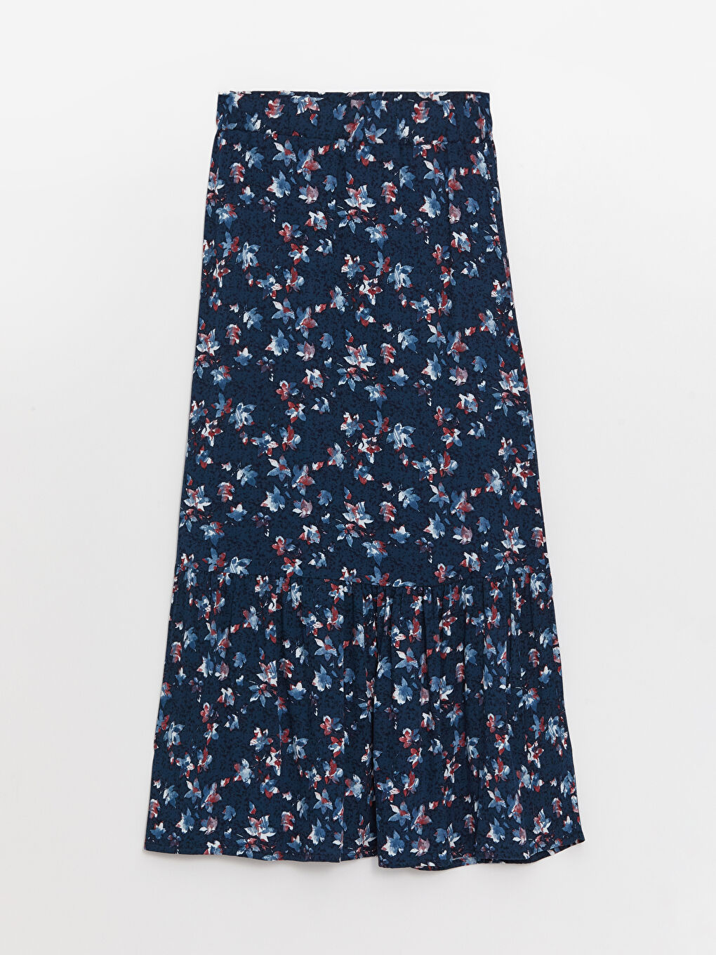 Fustă Evazată cu Model și Talie Elastică pentru Femei-4