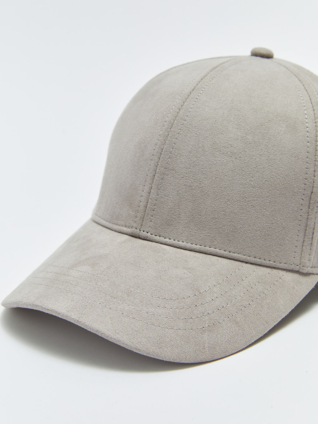 Gri Süet Görünümlü Erkek Kep Şapka-3