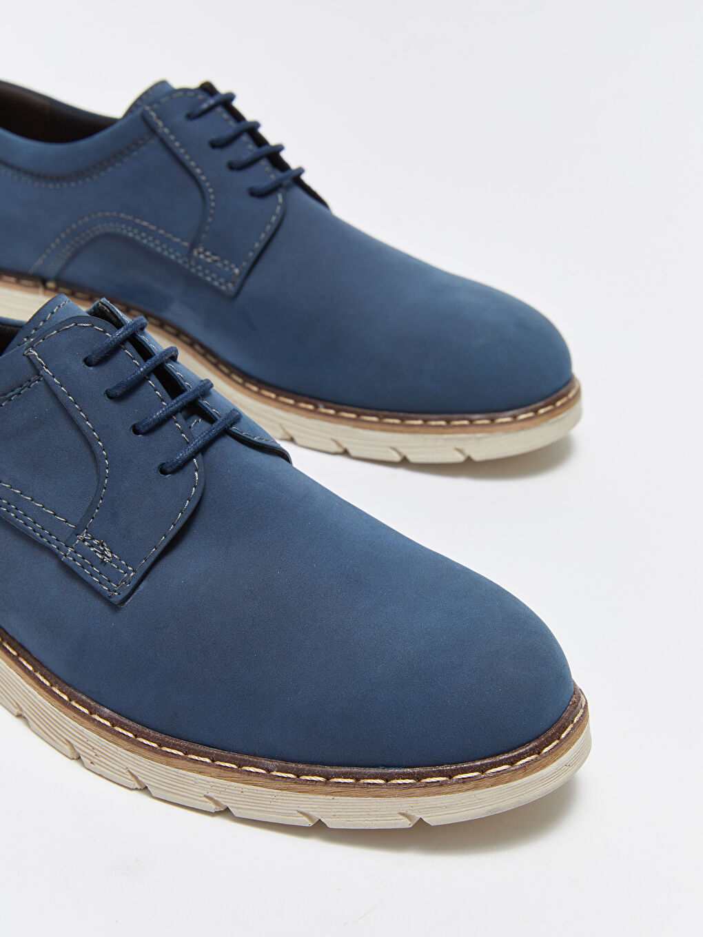 Туфли под костюм из искусственной замши на шнурках для мужчин-2