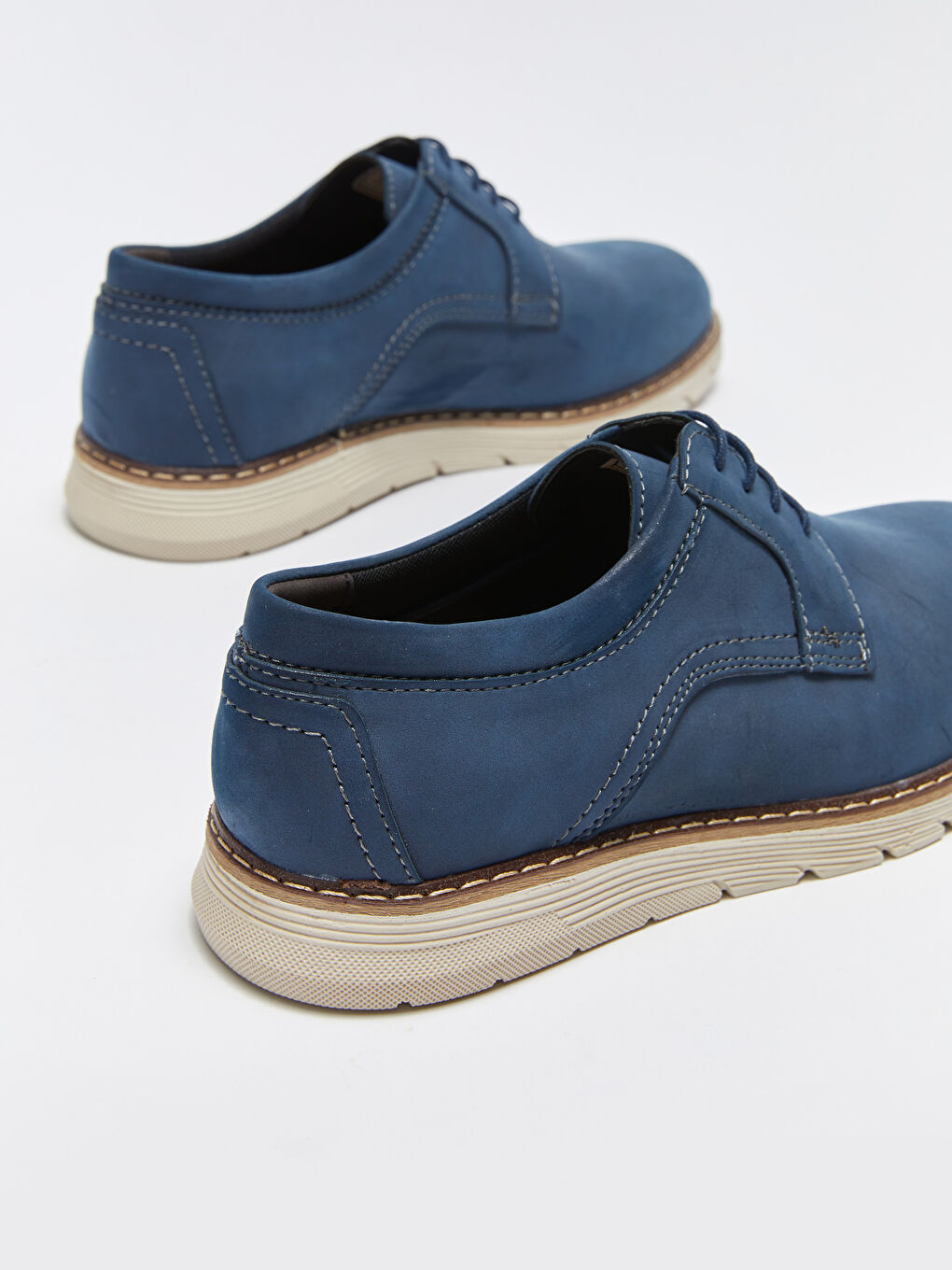 Туфли под костюм из искусственной замши на шнурках для мужчин-4