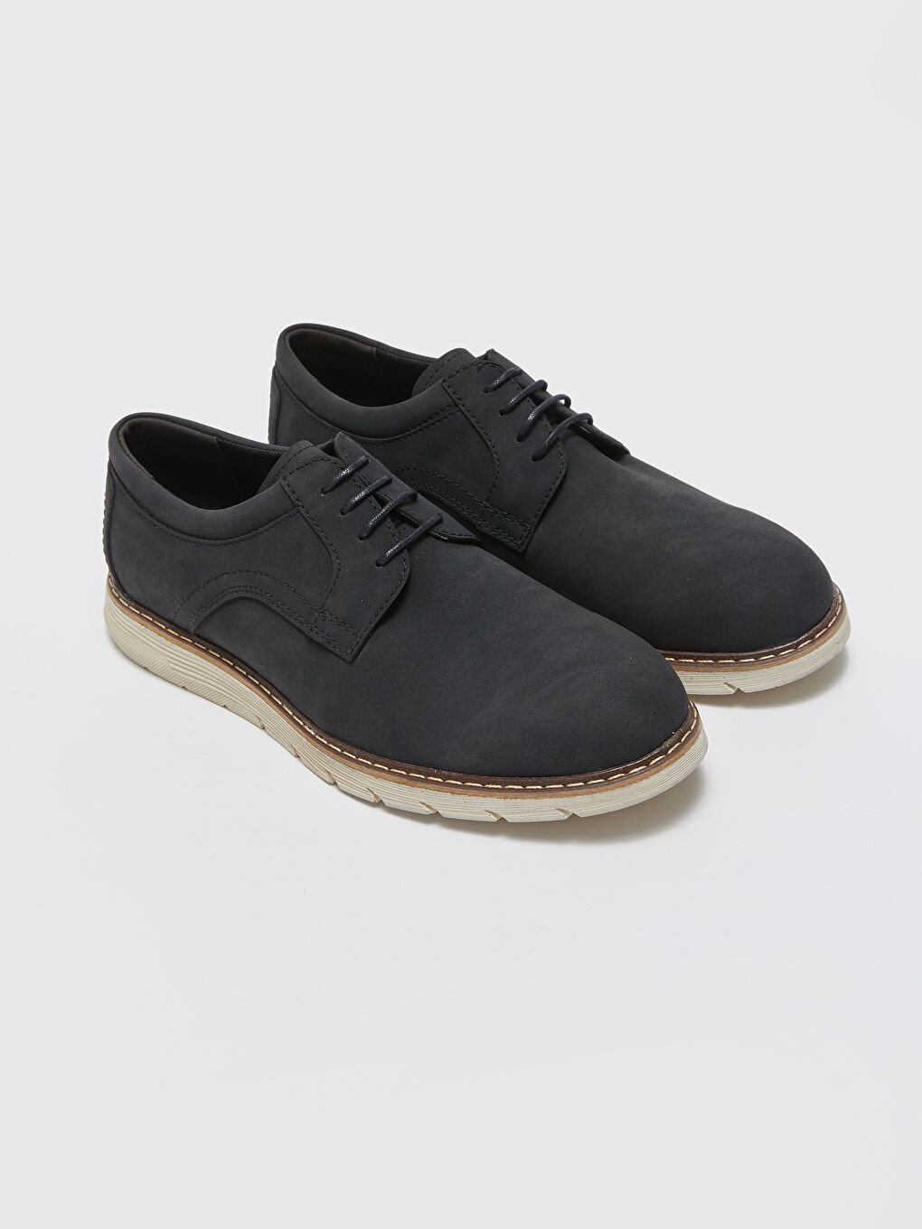 LCW STEPS Faux Suede Lace-Up Men's Classic Shoe -S36956Z8-HUC