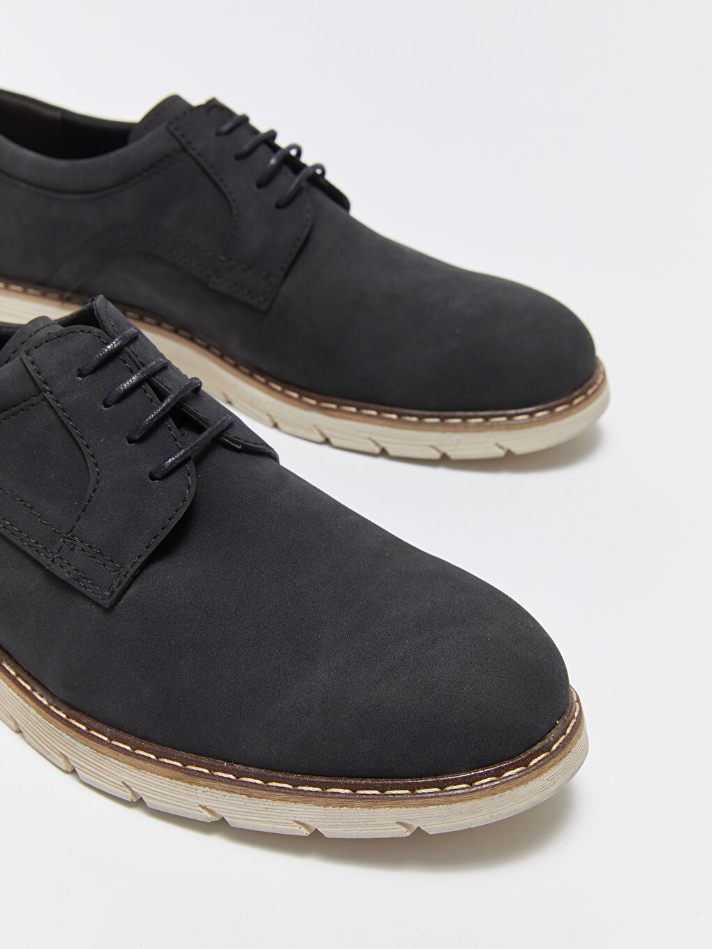 LCW STEPS Faux Suede Lace-Up Men's Classic Shoe -S36956Z8-HUC