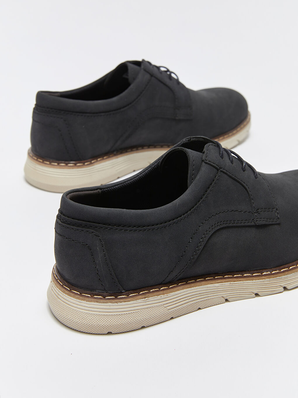 LCW STEPS Faux Suede Lace-Up Men's Classic Shoe -S36956Z8-HUC