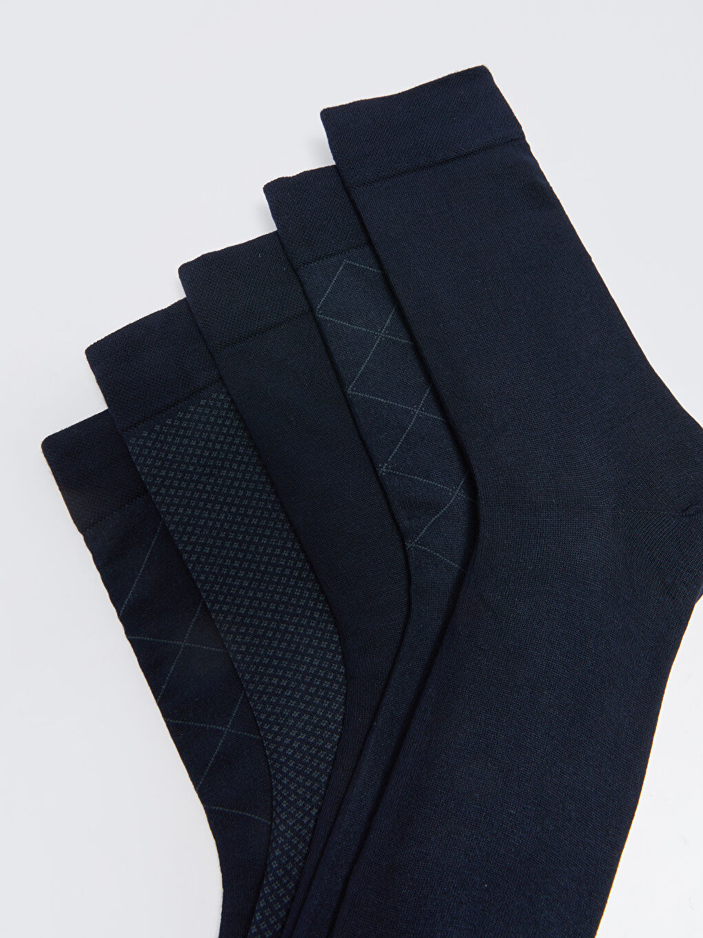 Patterned Men's Bamboo Ankle Socks 5 Pack-2