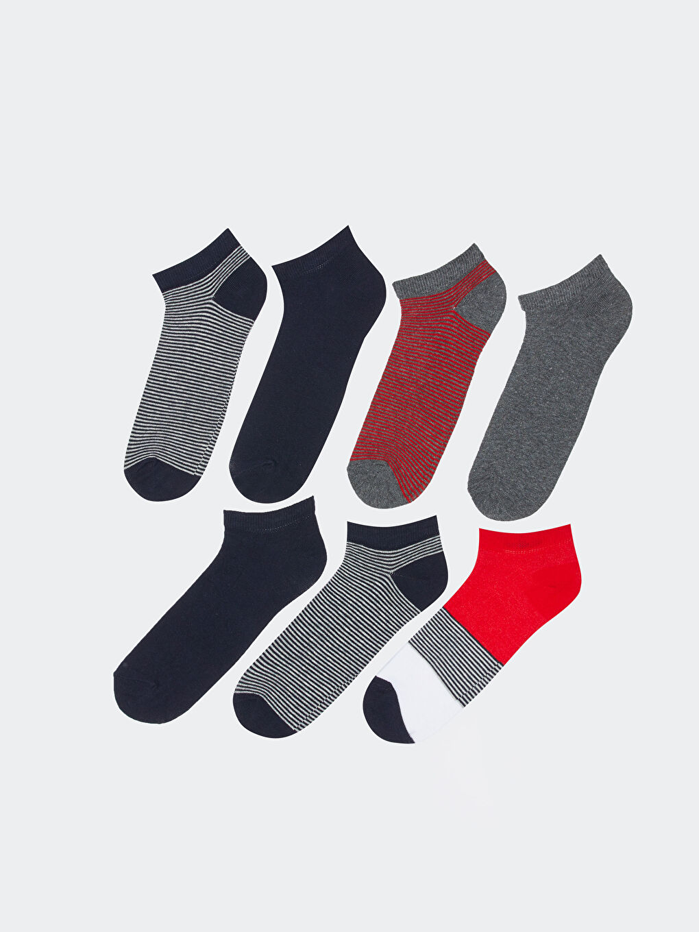 Chaussettes d'entraînement à motifs pour Hommes Lot de 7 pièces