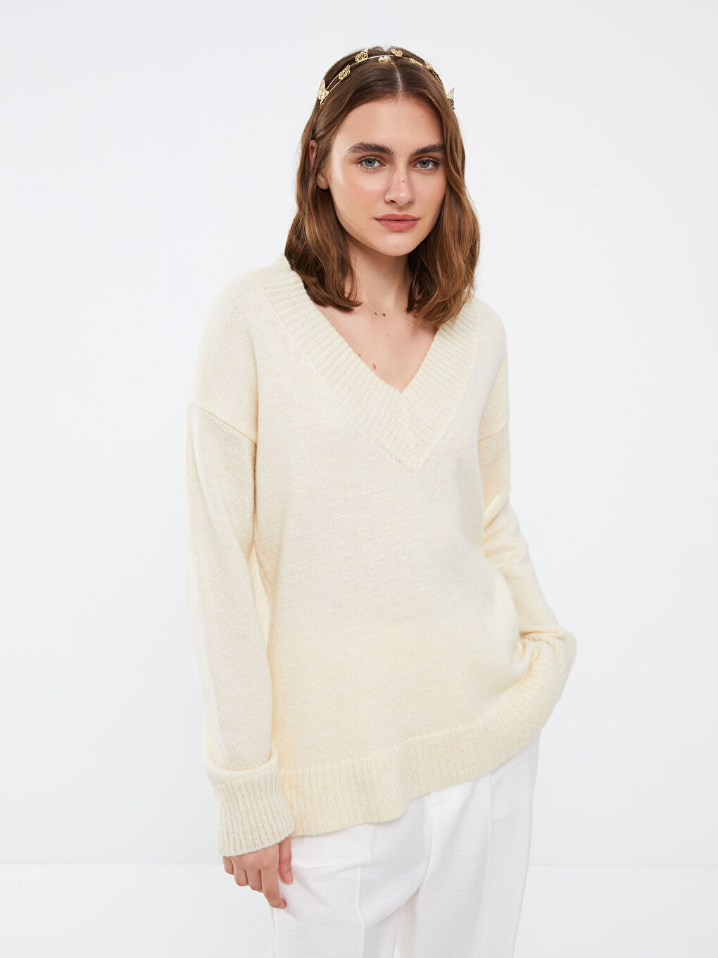 Karışık Kelebek Figürlü Kadın Taç-1