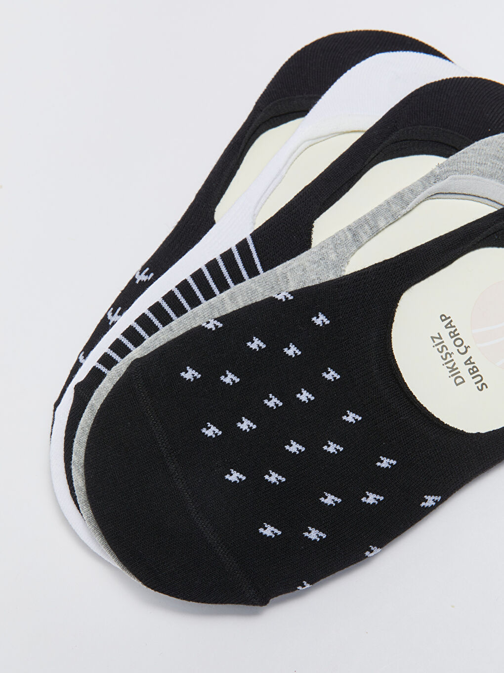 Karışık Desenli Erkek Babet Çorap 5'li-2