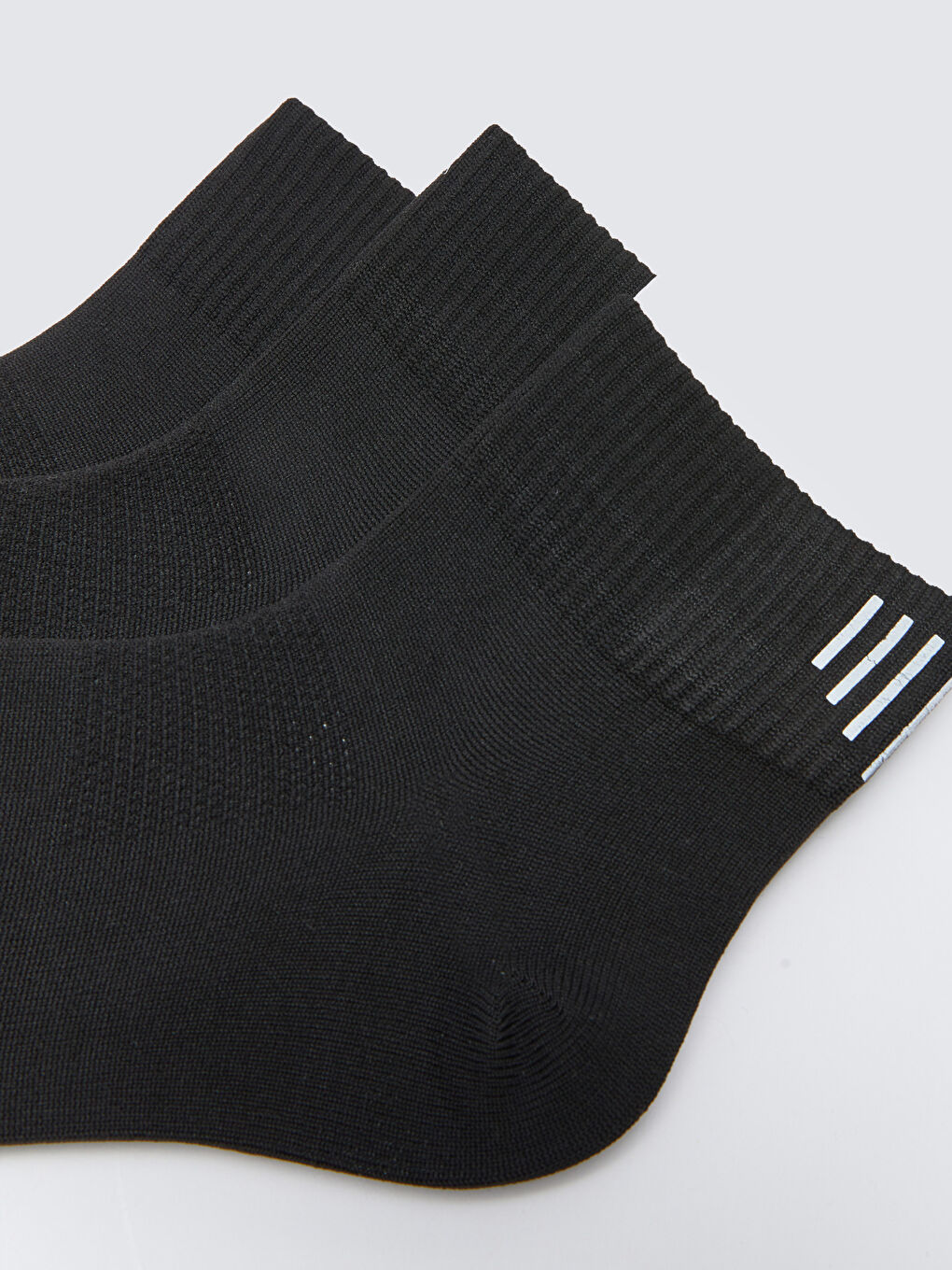 Siyah Desenli Erkek Soket Çorap 3'lü-2