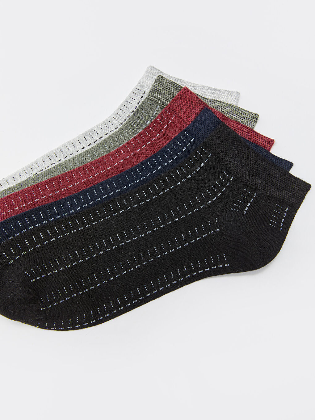 Lot de 5 Chaussettes d'entraînement en Bambou à Motifs pour Hommes-2