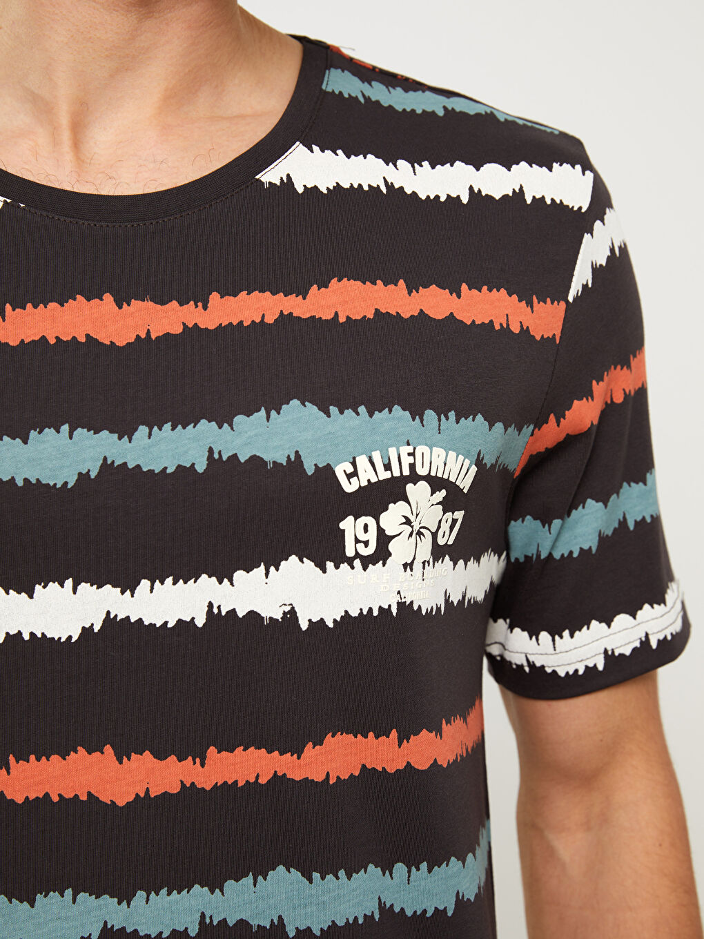 طقم بيجامة قصير عادي للرجال-2