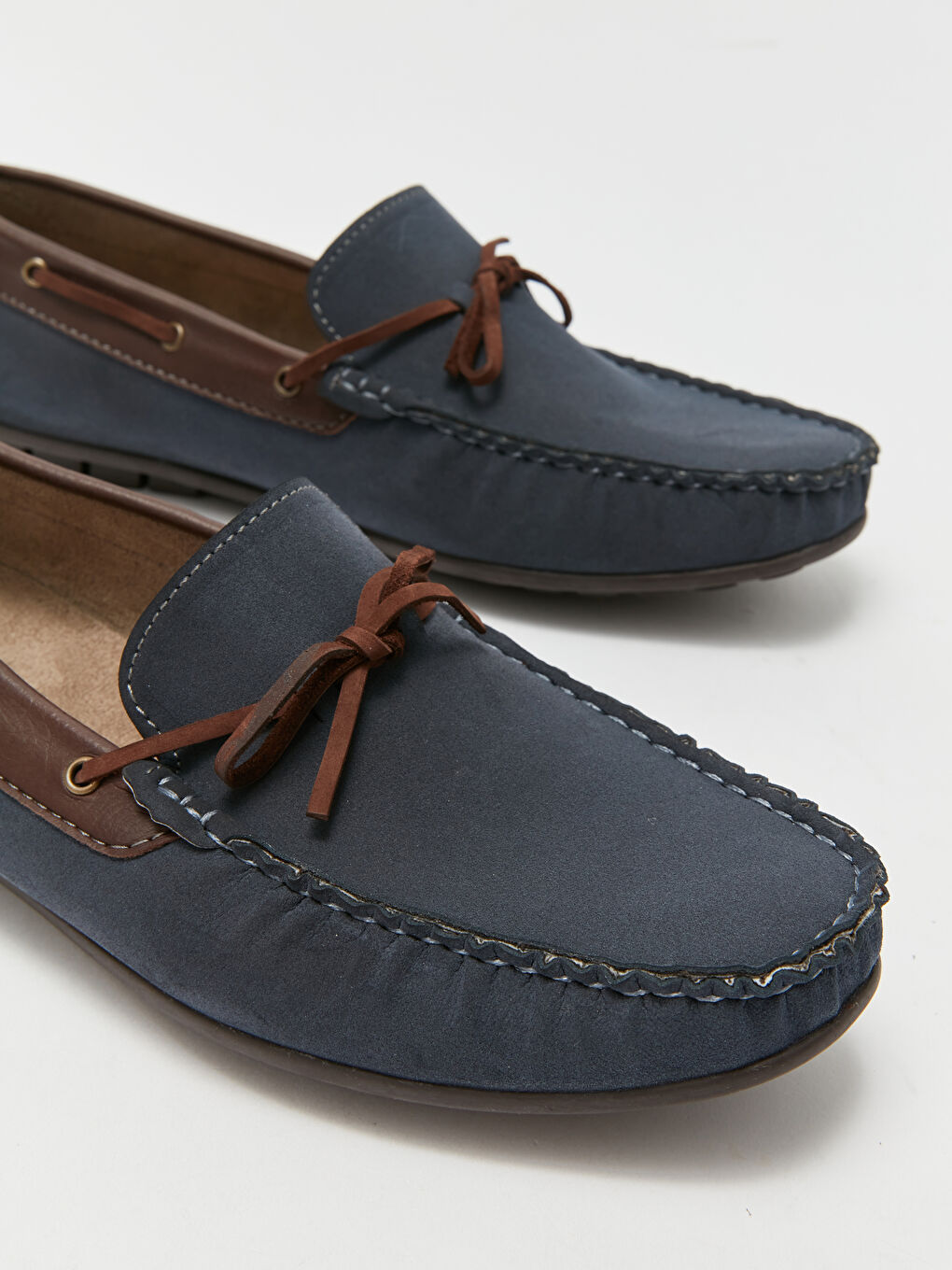 Lacivert Deri Görünümlü Erkek Klasik Ayakkabı-2