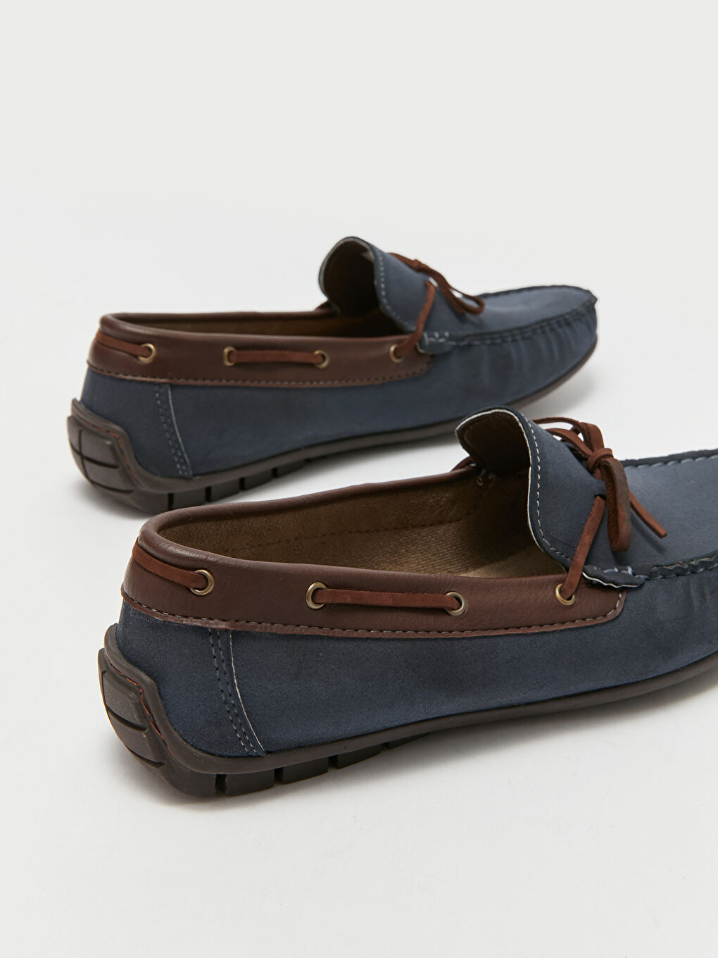 Lacivert Deri Görünümlü Erkek Klasik Ayakkabı-4