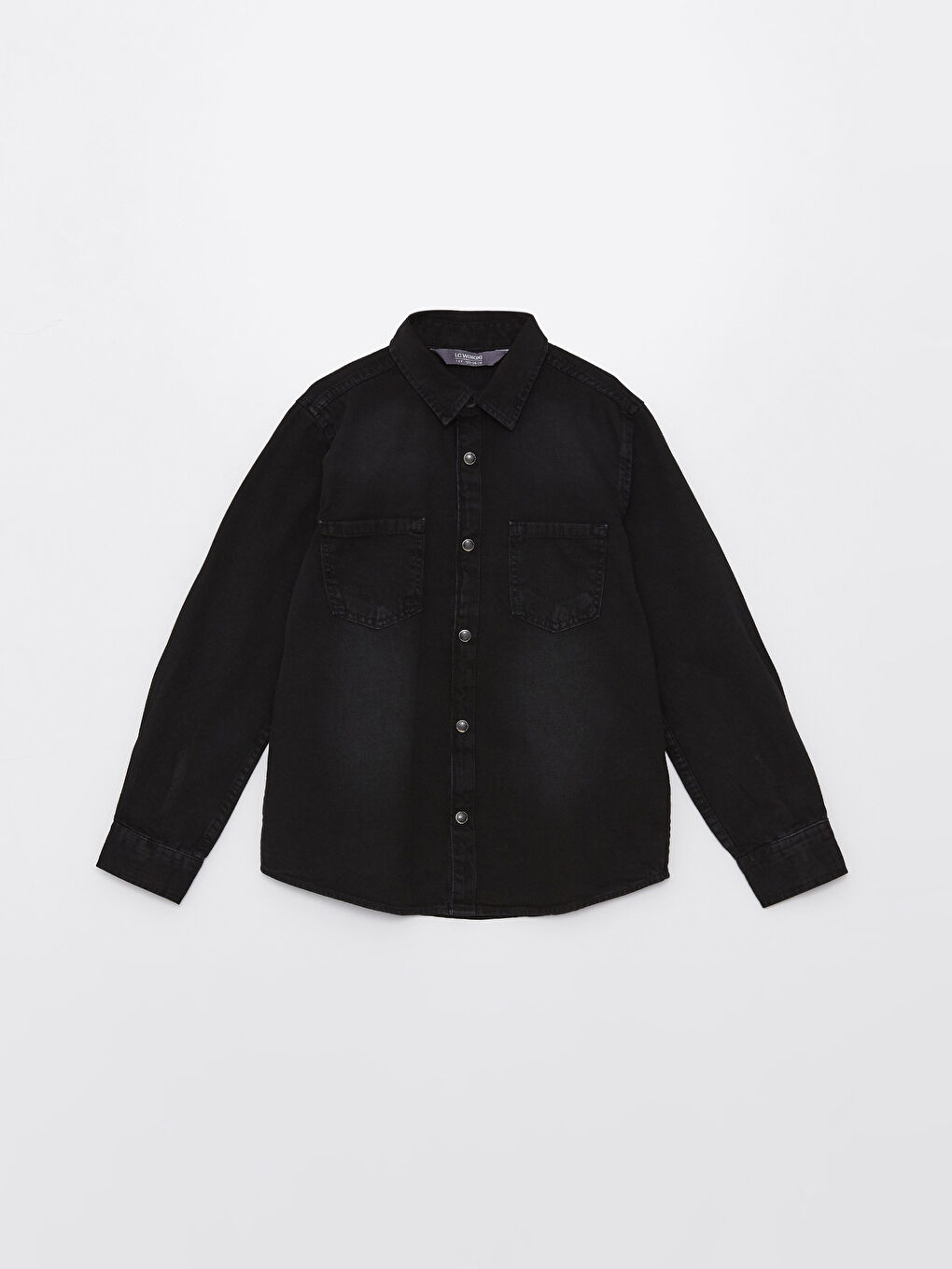 Basic Long Sleeve Boys' Denim Shirt -S37023Z4-326