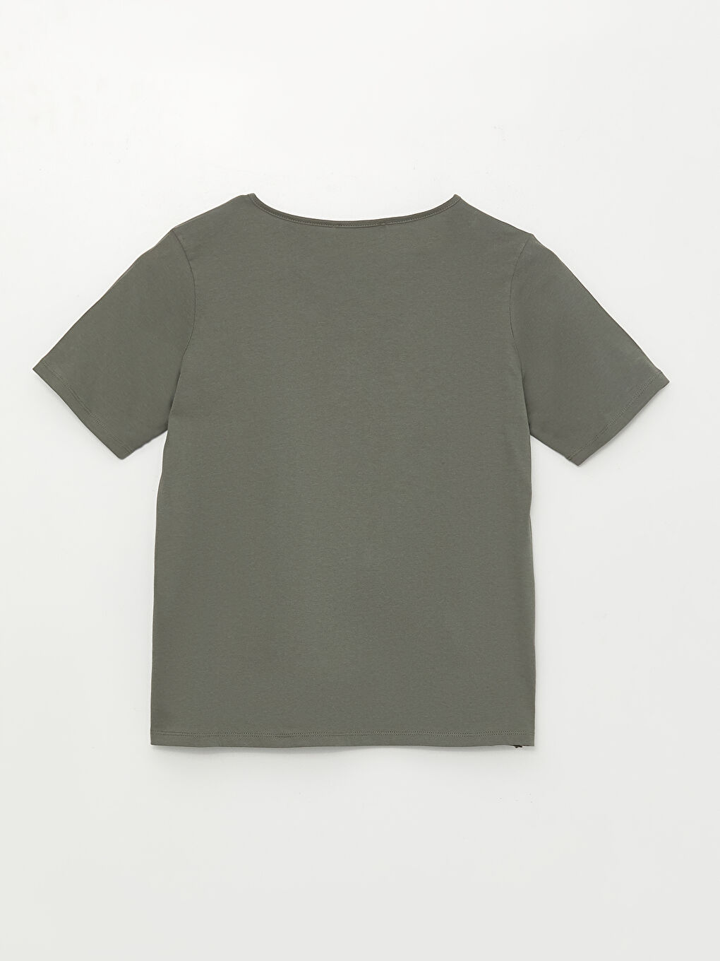 Women's Crew Neck Embroidered Short Sleeve T-Shirt-6