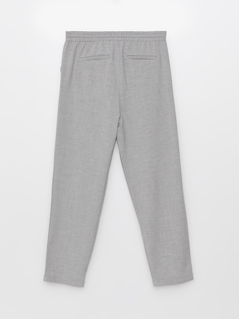 بنطلون سادة بوسط مطاطي واسع للسيدات-6