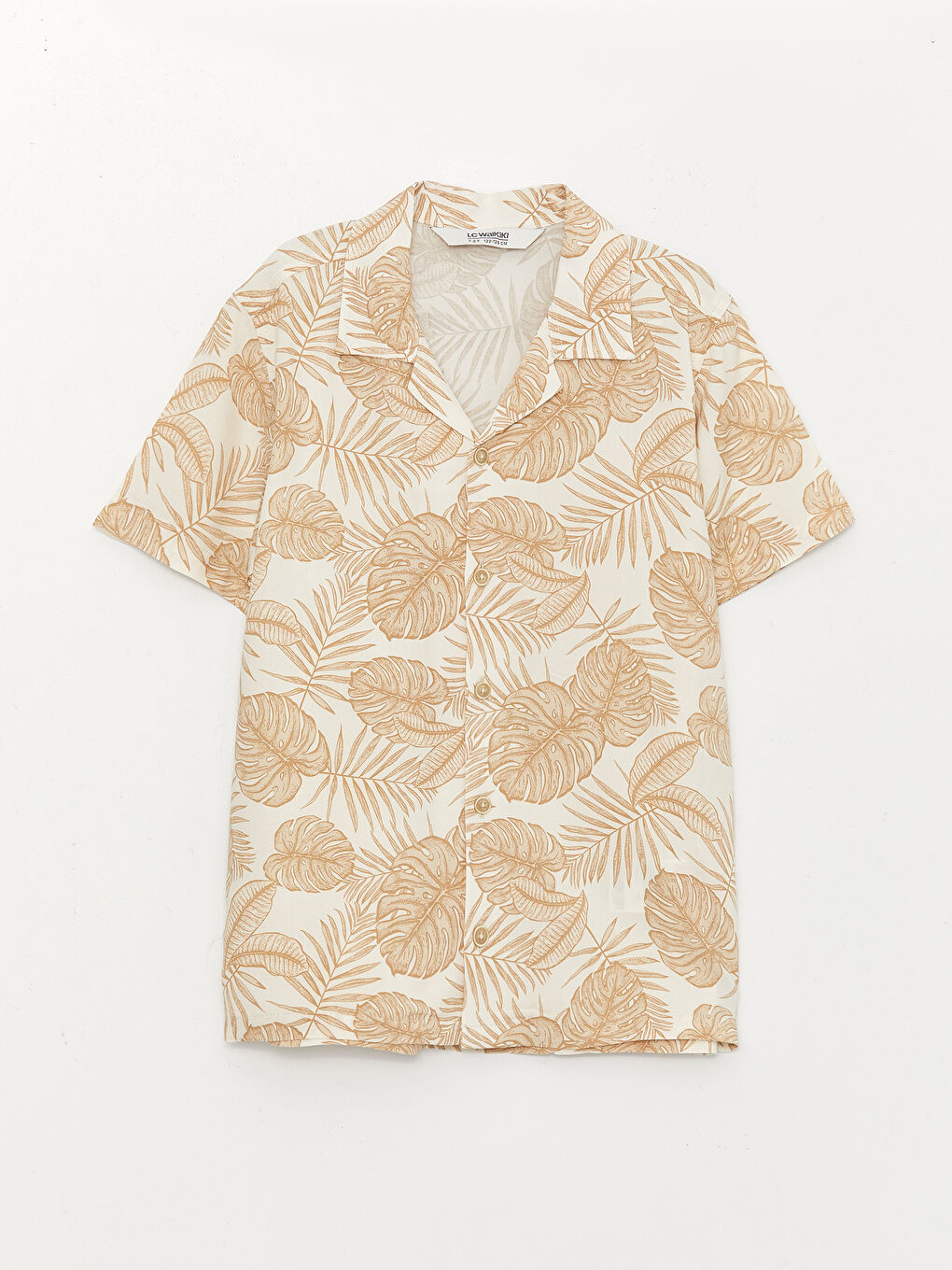 Patterned Short Sleeve Boys' Shirt-1
