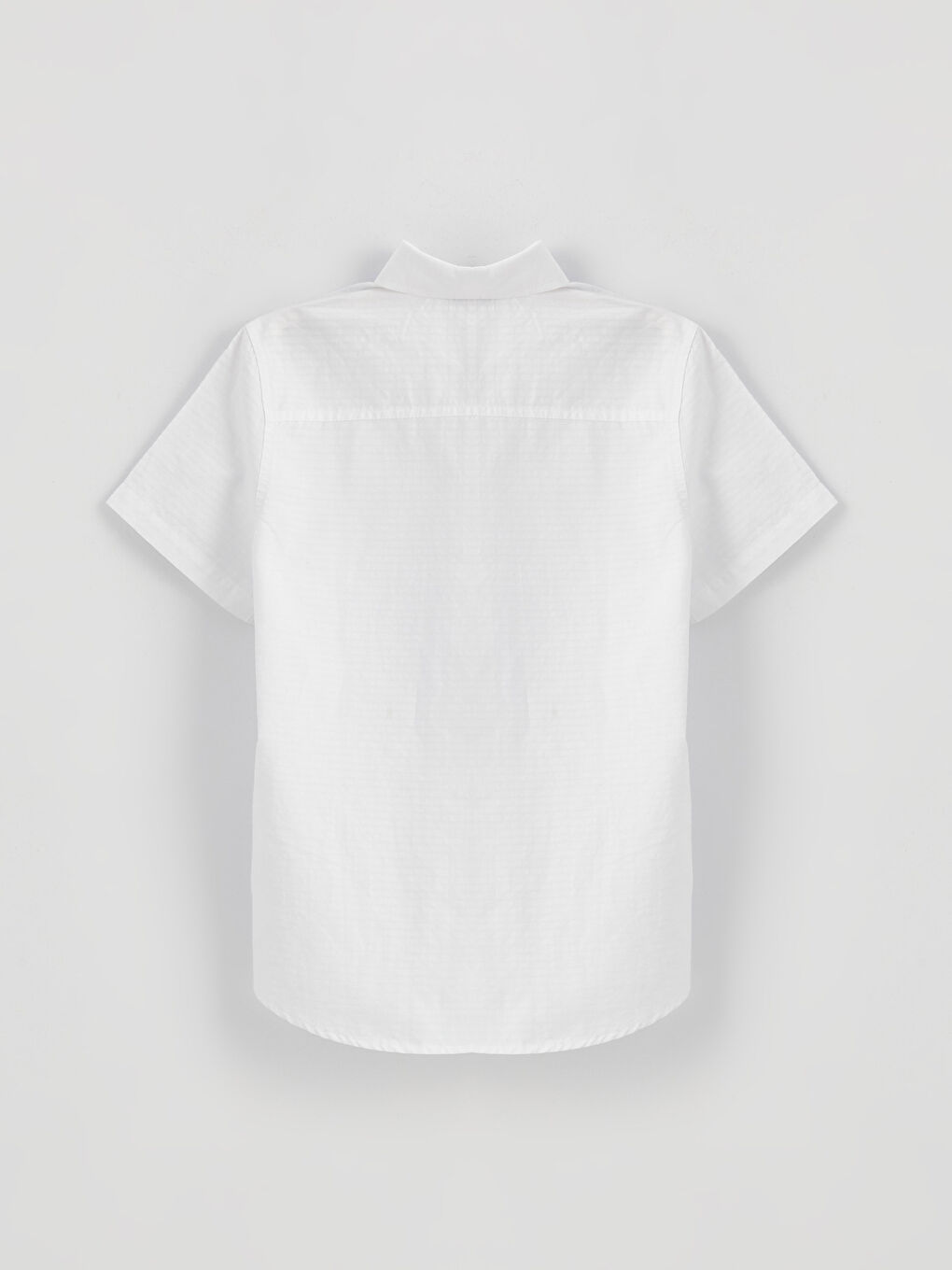 قميص أولاد كم قصير سادة مع بابيون-1