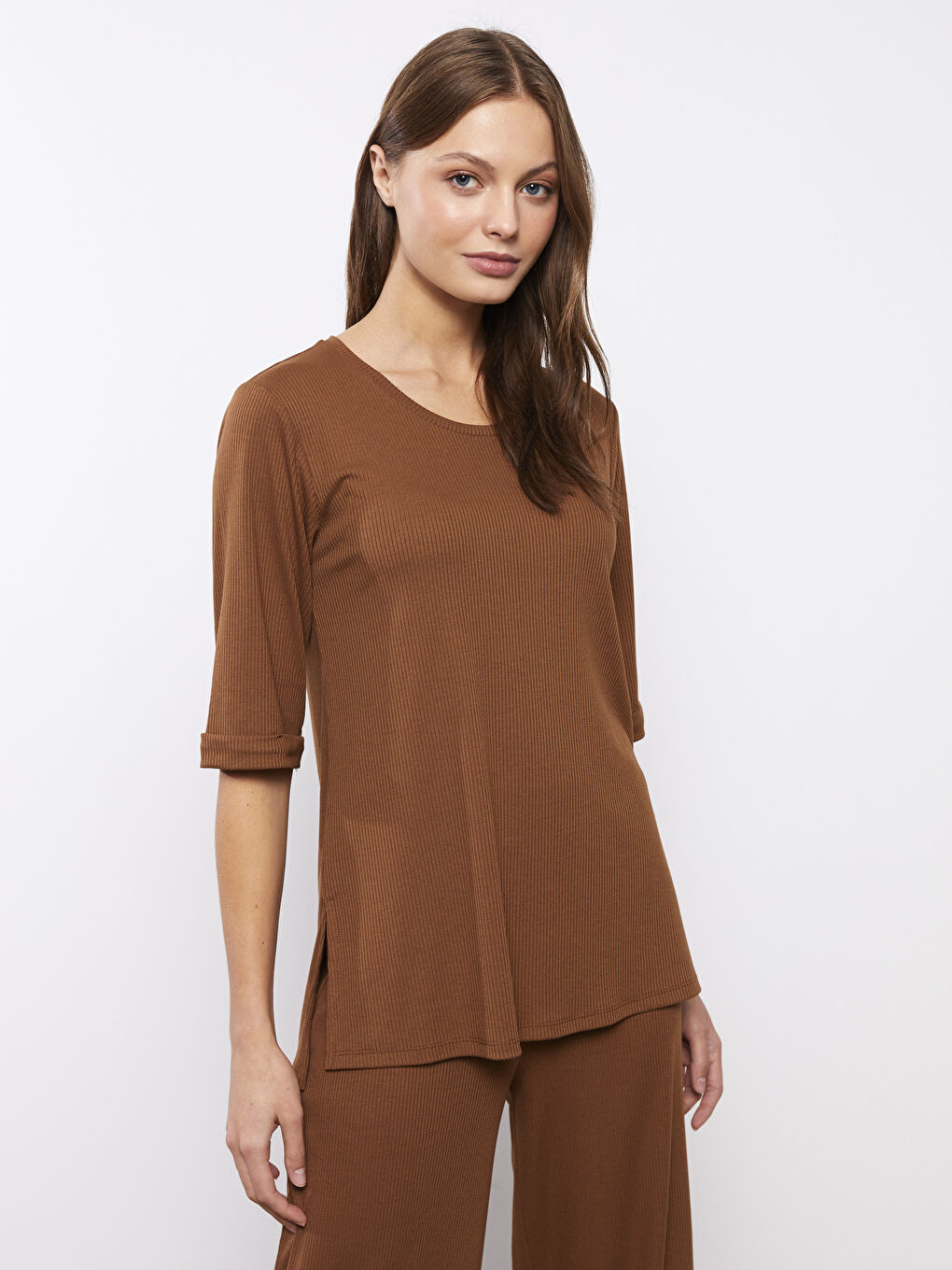 Women's Crew Neck Plain T-Shirt