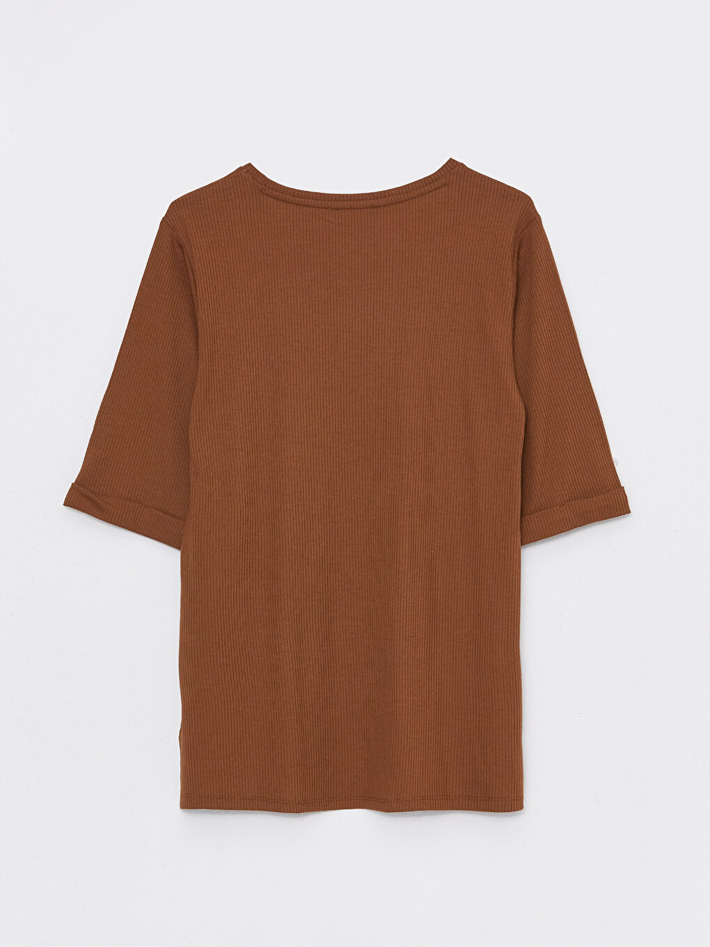 Women's Crew Neck Plain T-Shirt-6
