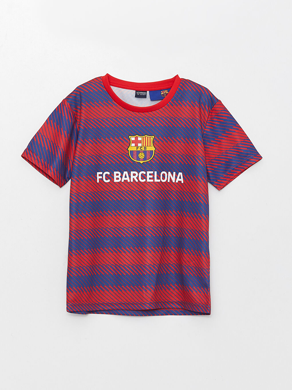 Κοντομάνικη Μπλούζα FC Barcelona με Στρογγυλή Λαιμόκοψη για Αγόρια