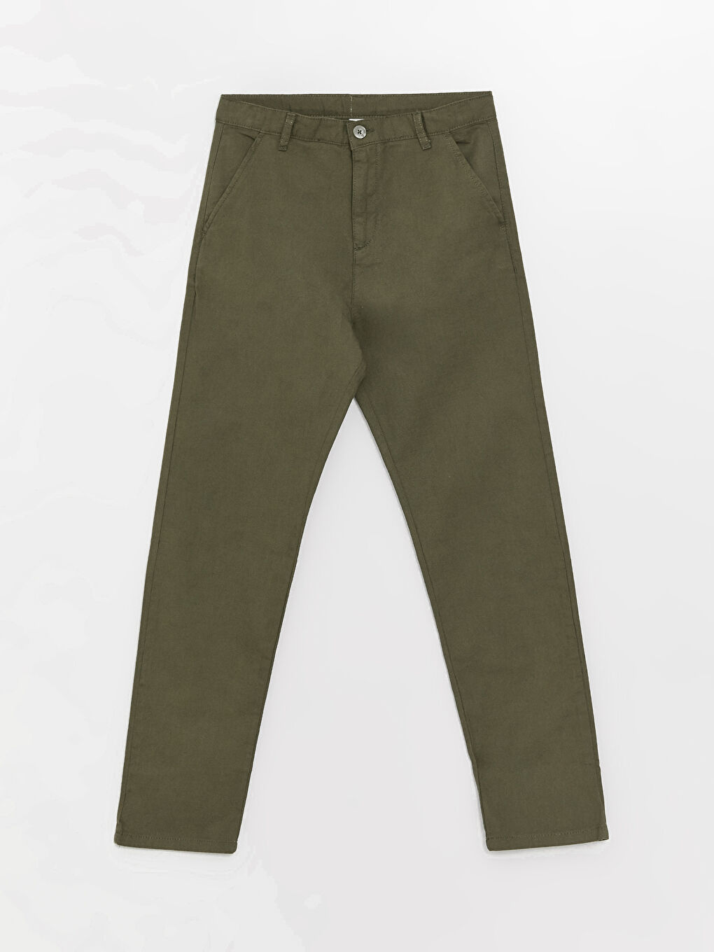 Haki Beli Ayarlanabilir Lastikli Erkek Çocuk Pantolon