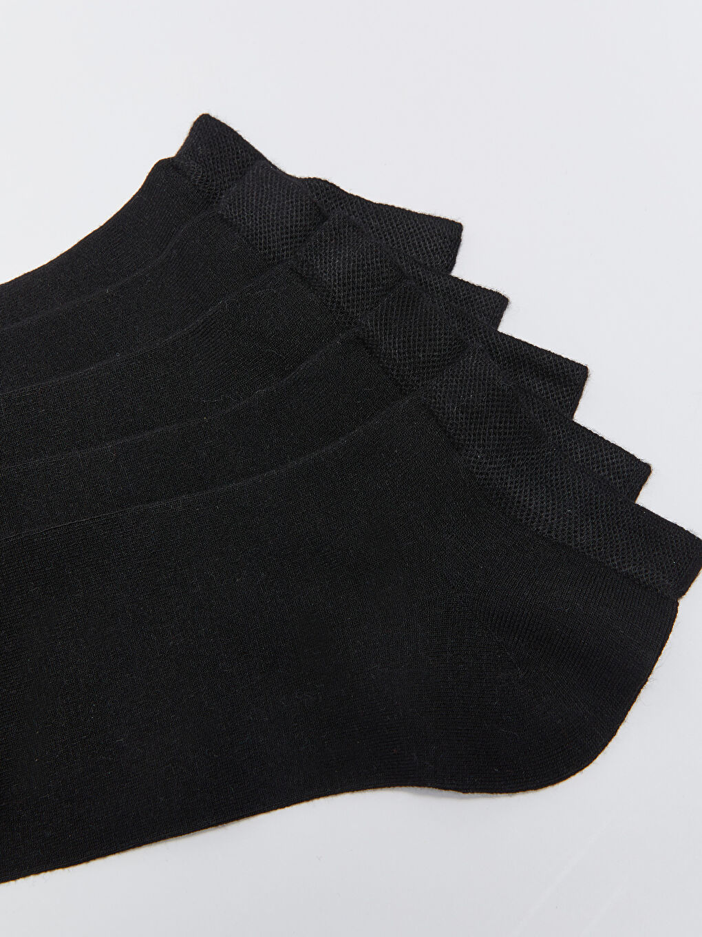 Siyah Erkek Bambu Patik Çorap 5'li-2