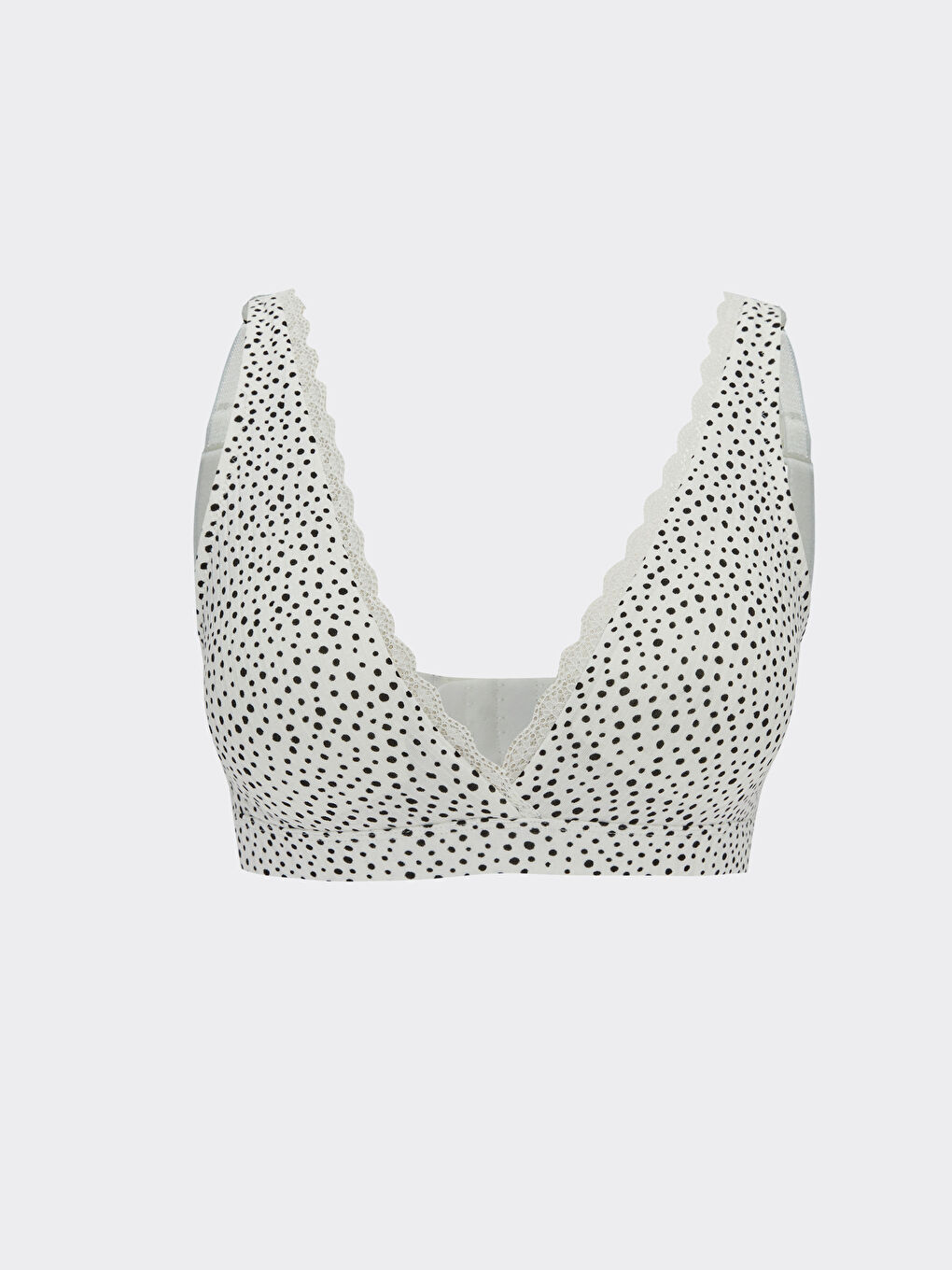 Ekru Balensiz Puantiyeli Sütyen