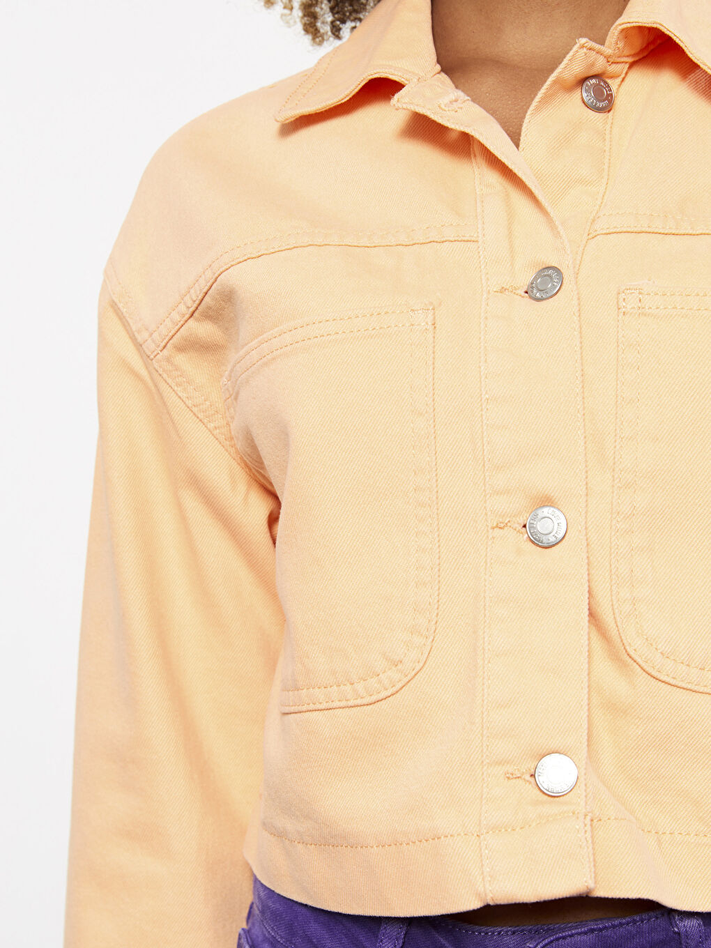 Shirt Neck Regular Long Sleeve Women's Jacket -S37150Z8-T3B