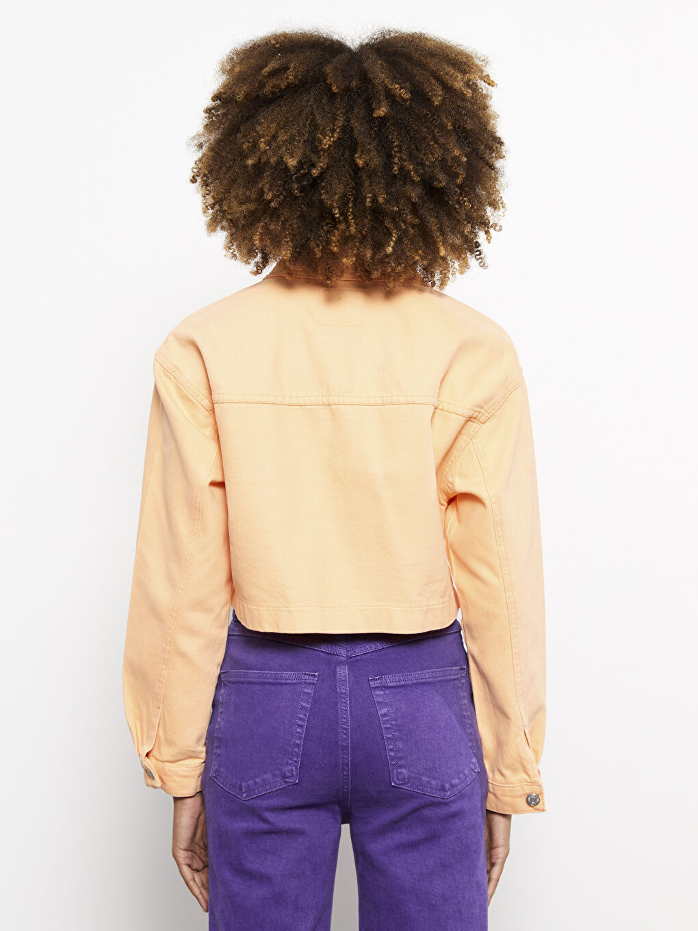 Shirt Neck Regular Long Sleeve Women's Jacket -S37150Z8-T3B
