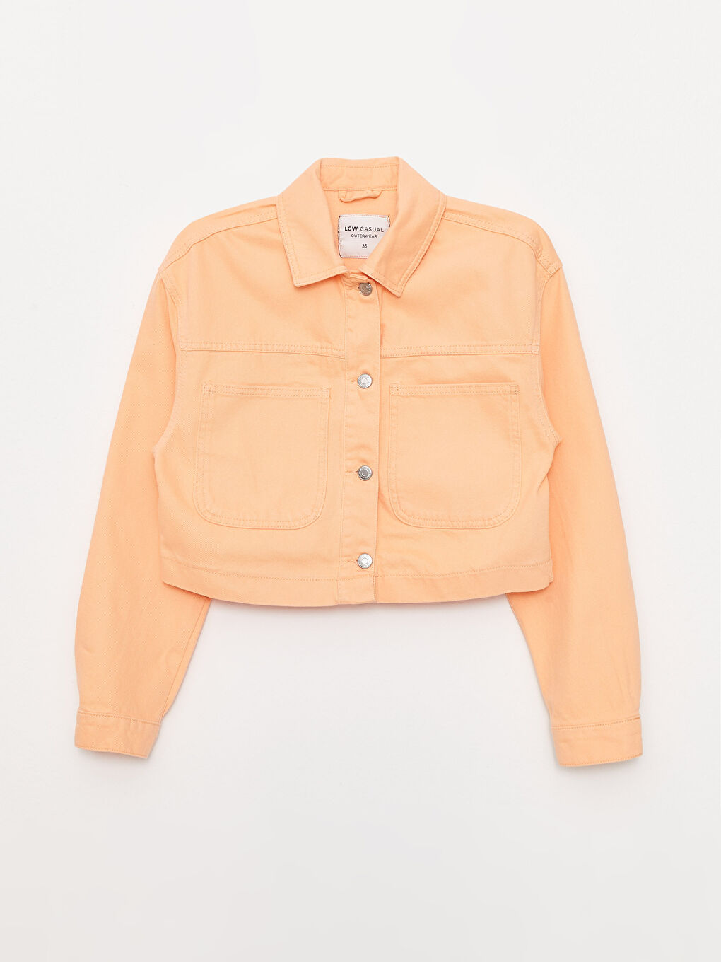 Shirt Neck Regular Long Sleeve Women's Jacket -S37150Z8-T3B