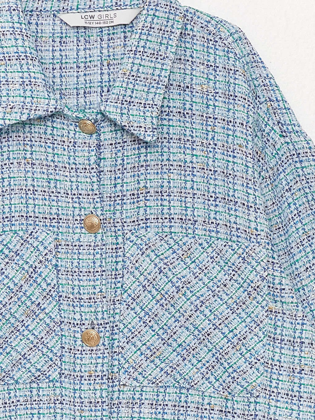 LC Waikiki Karirana košulja dugih rukava za devojčice -S37158Z4-LLC