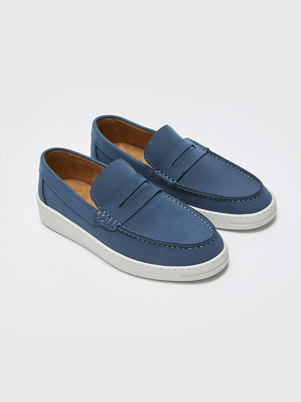 Faux Suede Men's Loafer Shoes -S37167Z8-S2K