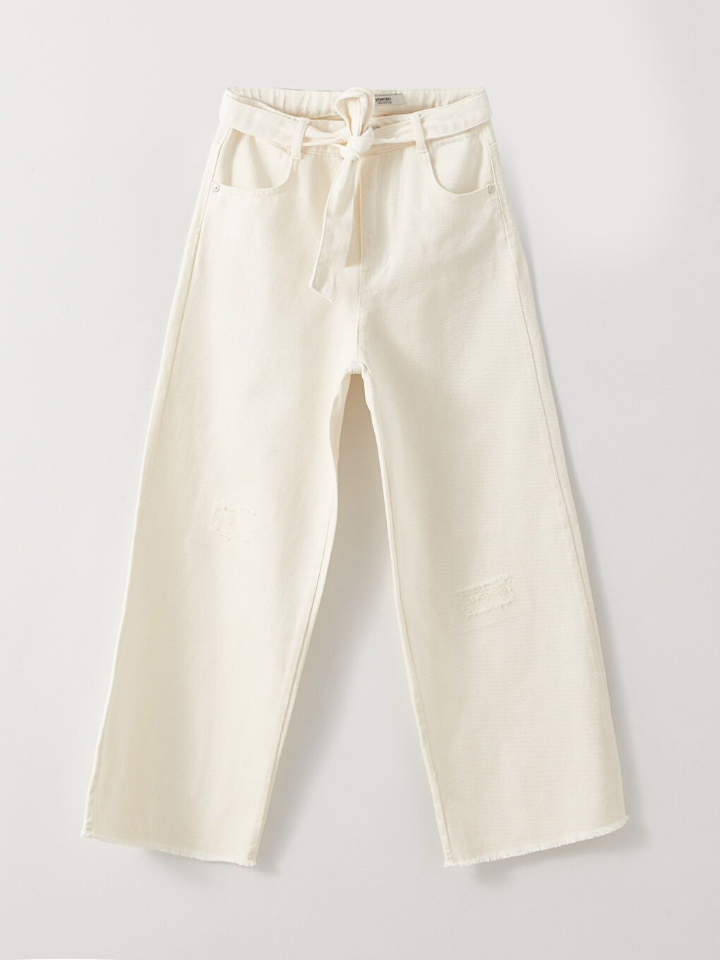 LCW Kids Basic Bell-Bottoms Gabardine Girl Trousers -S37170Z4-FDU