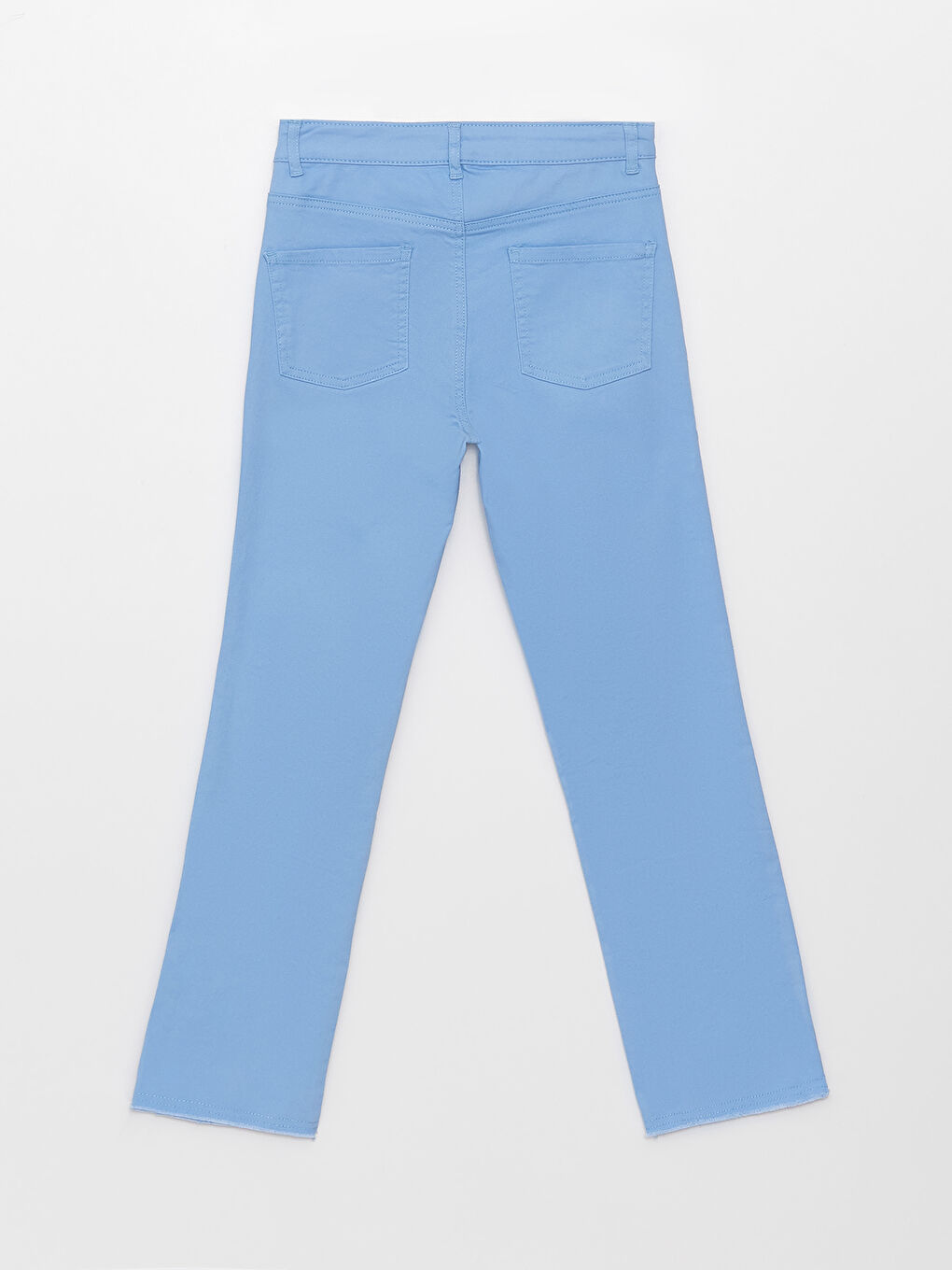 Базовые брюки из габардина для девочек-1