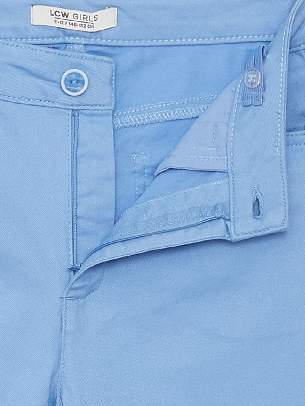 Базовые брюки из габардина для девочек-2