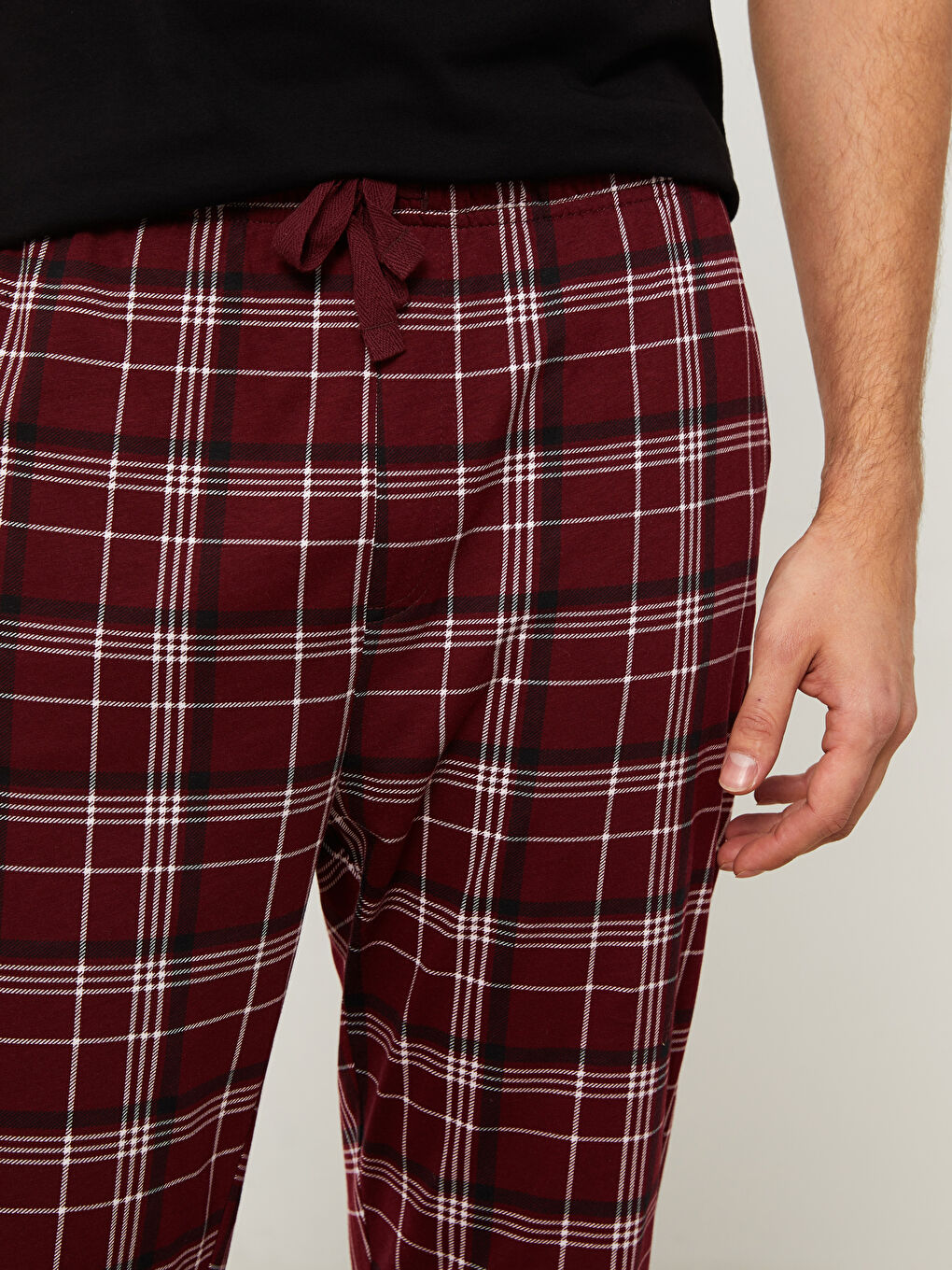 Regular Fit Plaid Men's Pyjama Bottoms-2