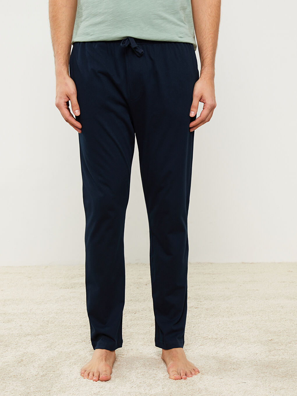 Lacivert Standart Kalıp Erkek Pijama Alt-2