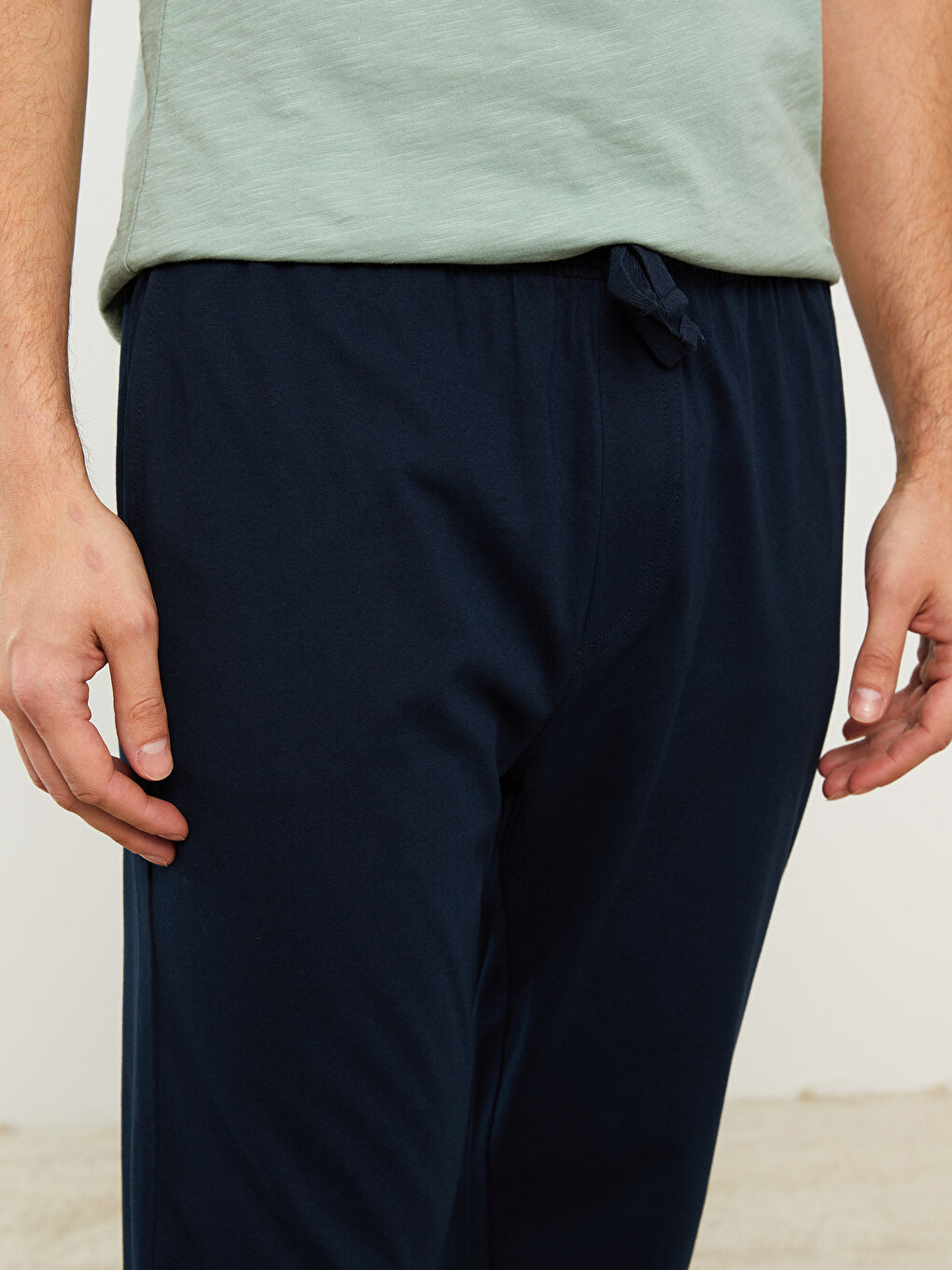 Lacivert Standart Kalıp Erkek Pijama Alt-4