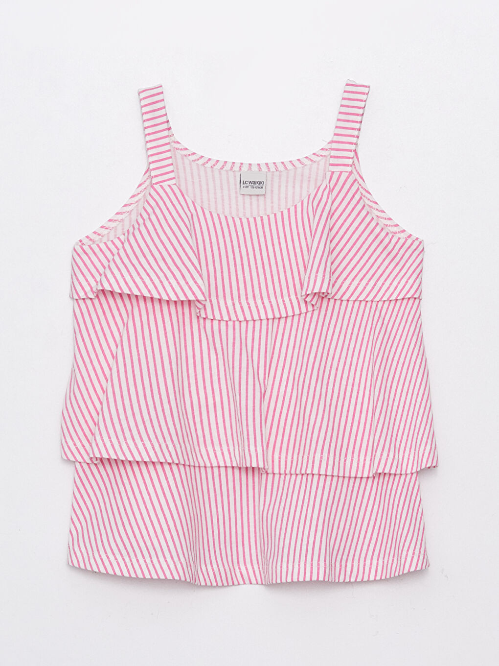 U-Neck Striped Girl Undershirt -S37183Z4-LHK