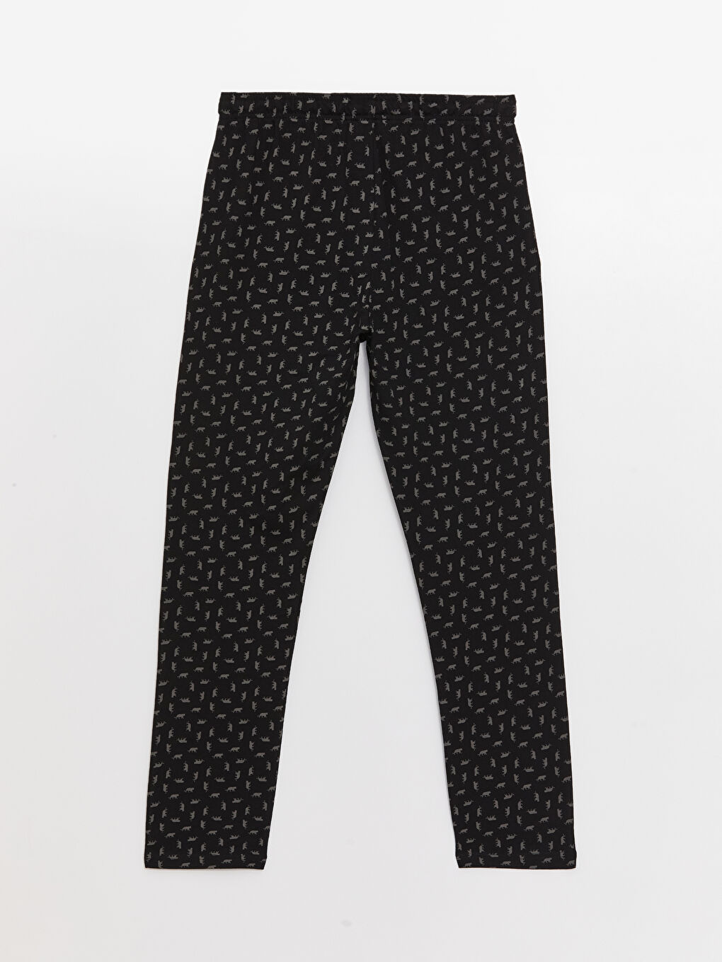 LC WAIKIKI Siyah Standart Kalıp Desenli Erkek Pijama Alt - 6