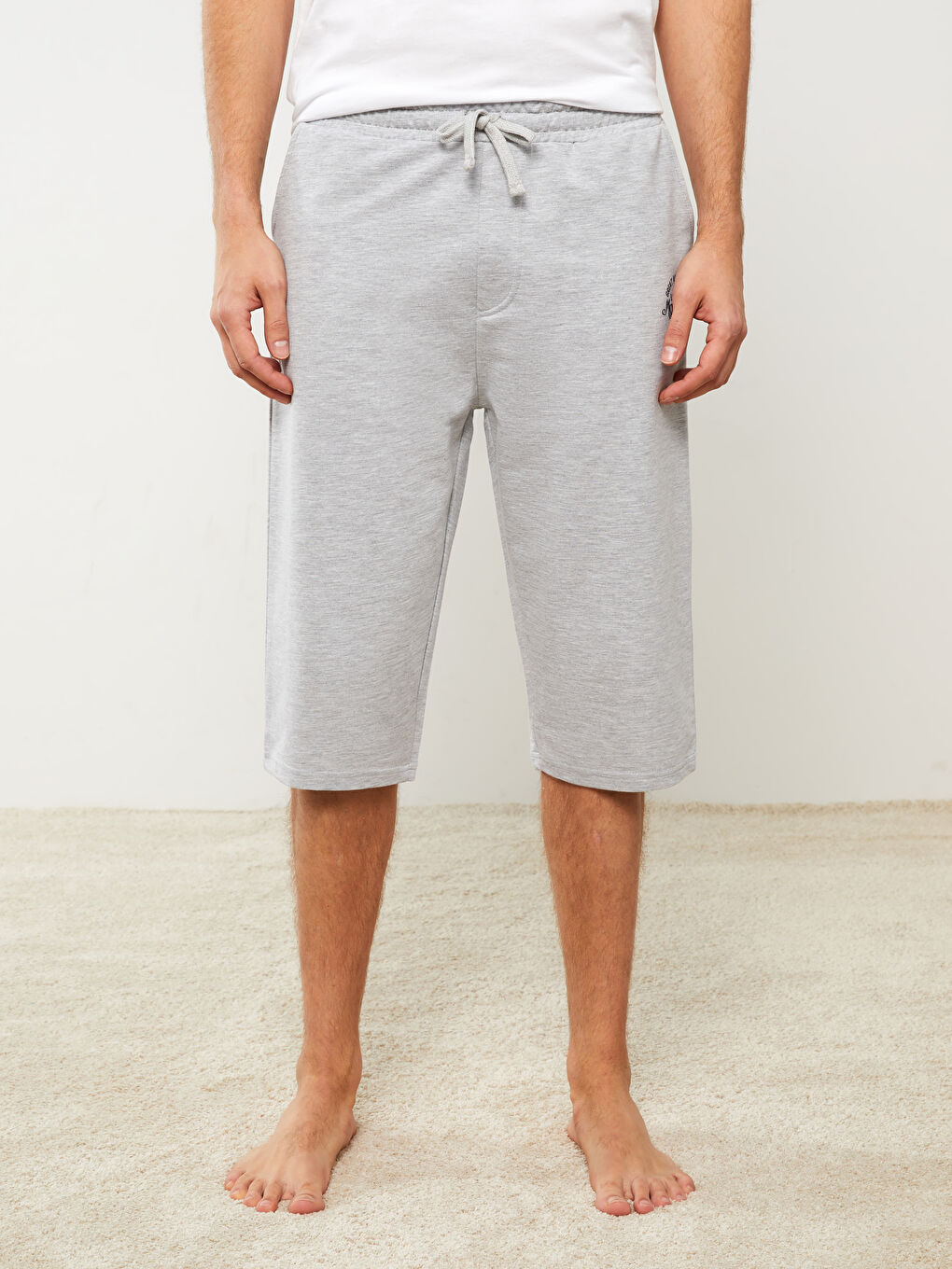 LC WAIKIKI Gri Standart Kalıp Erkek Pijama Alt Şort - 3
