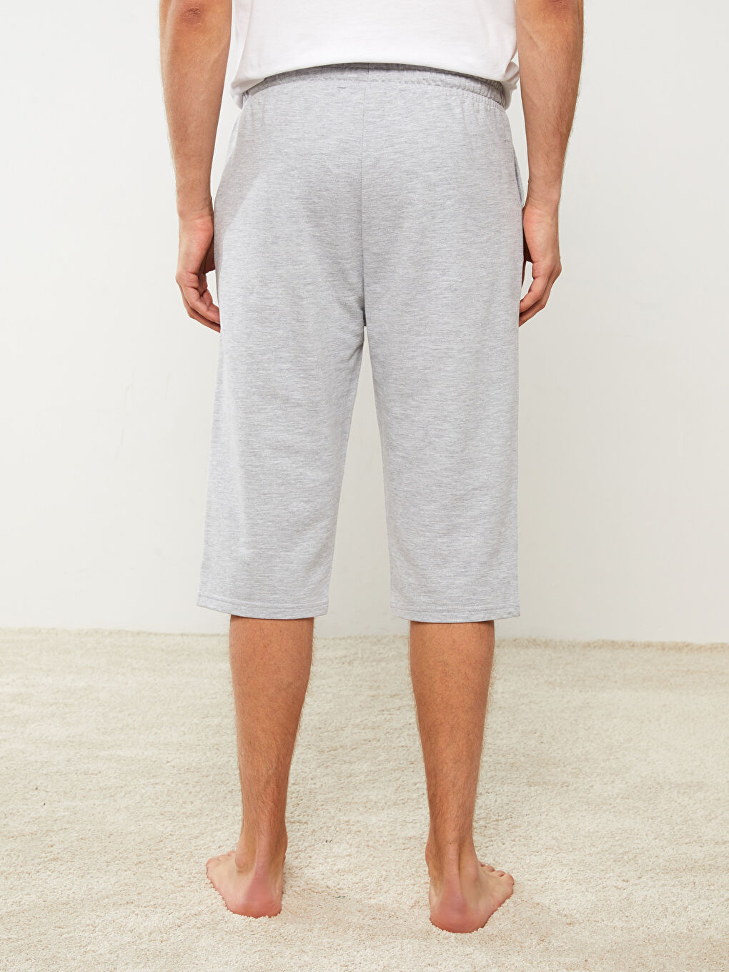 LC WAIKIKI Gri Standart Kalıp Erkek Pijama Alt Şort - 4