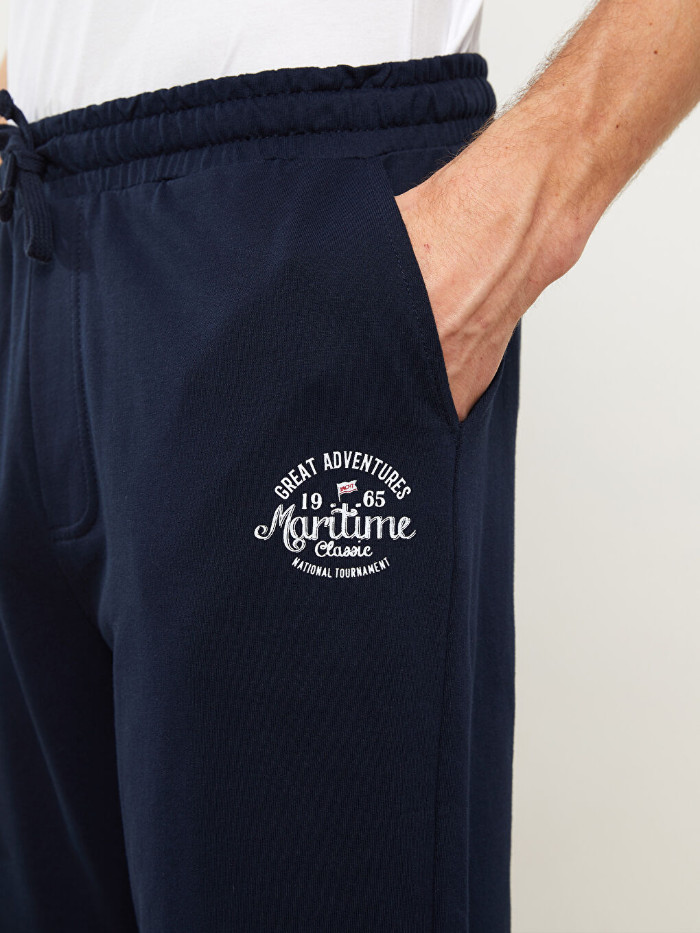 Lacivert Standart Kalıp Erkek Pijama Alt Şort-2