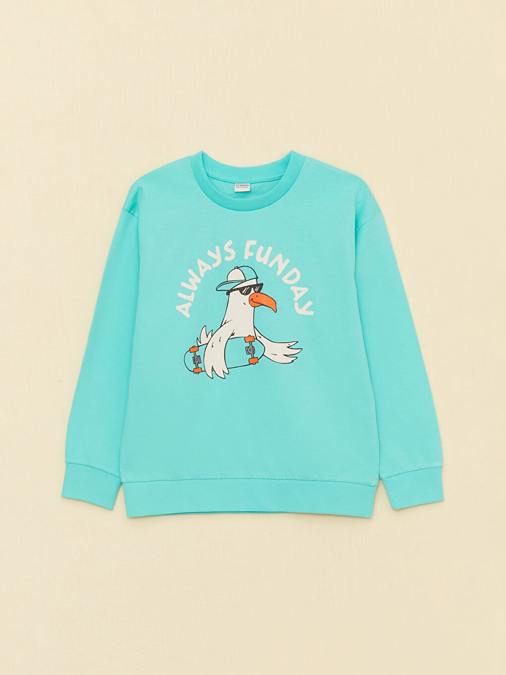 Relaxed Fit Crew Neck Printed Boys' T-Shirt