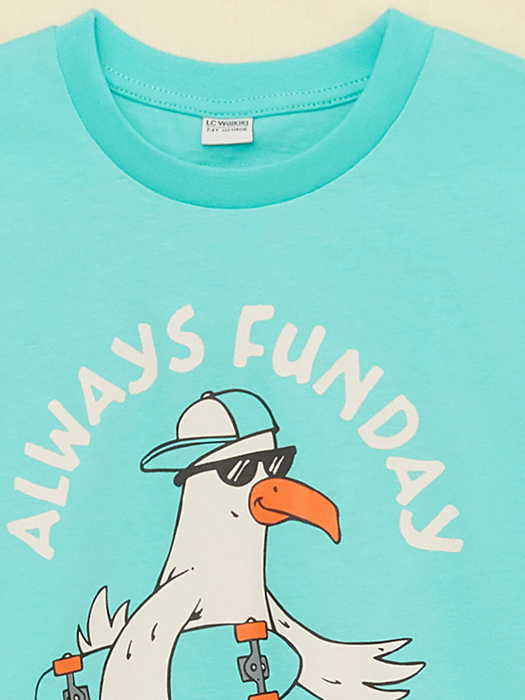 Relaxed Fit Crew Neck Printed Boys' T-Shirt-2