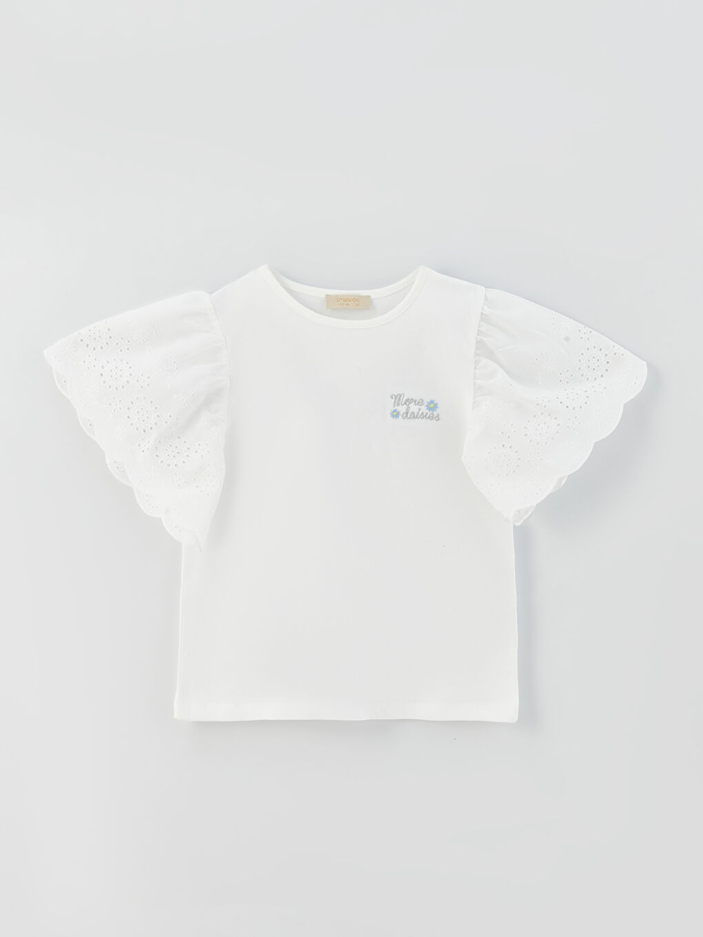 Crew Neck Short Sleeve Girls' T-Shirt