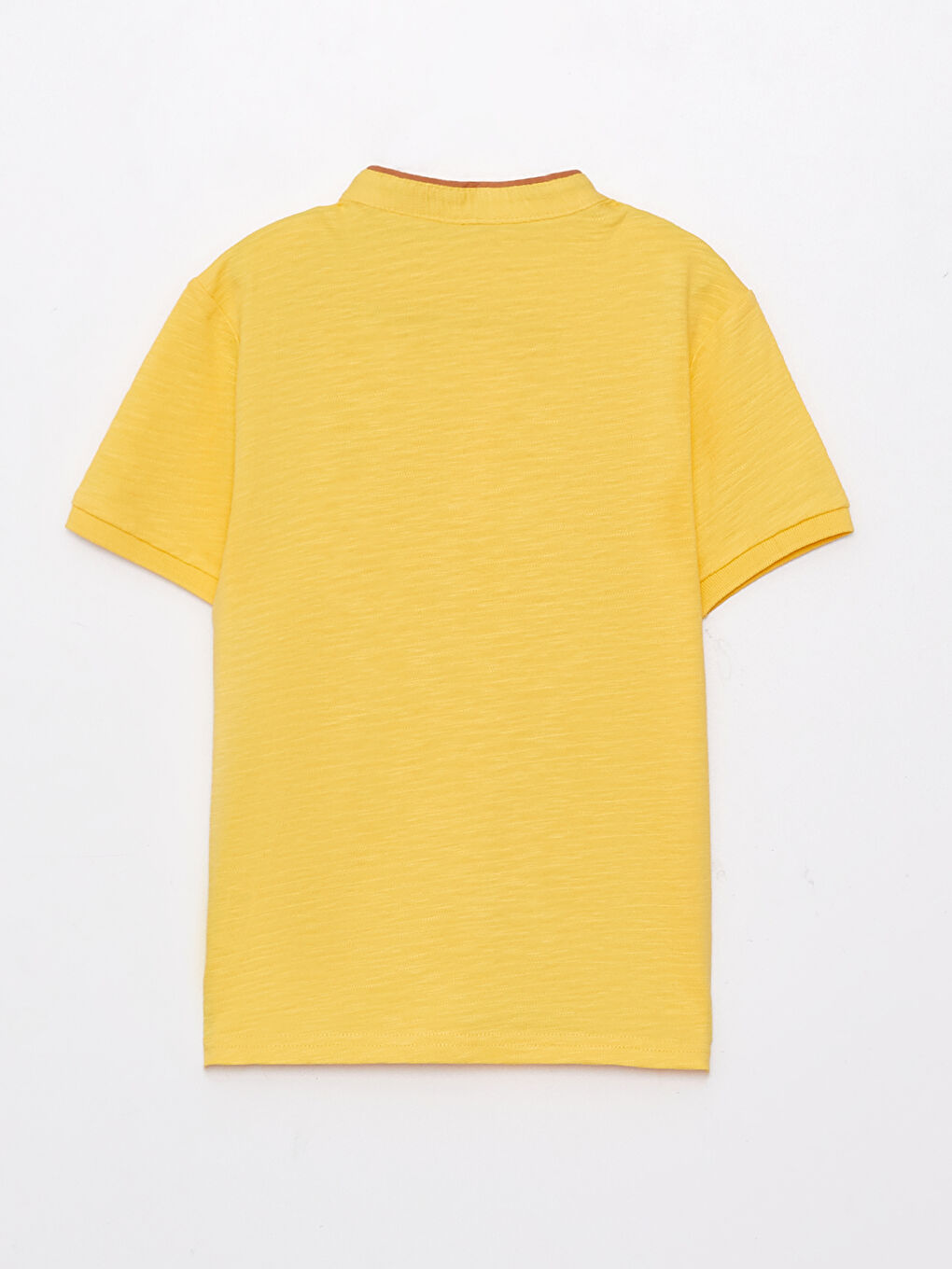 Sarı Hakim Yaka Kısa Kollu Erkek Çocuk Tişört-1