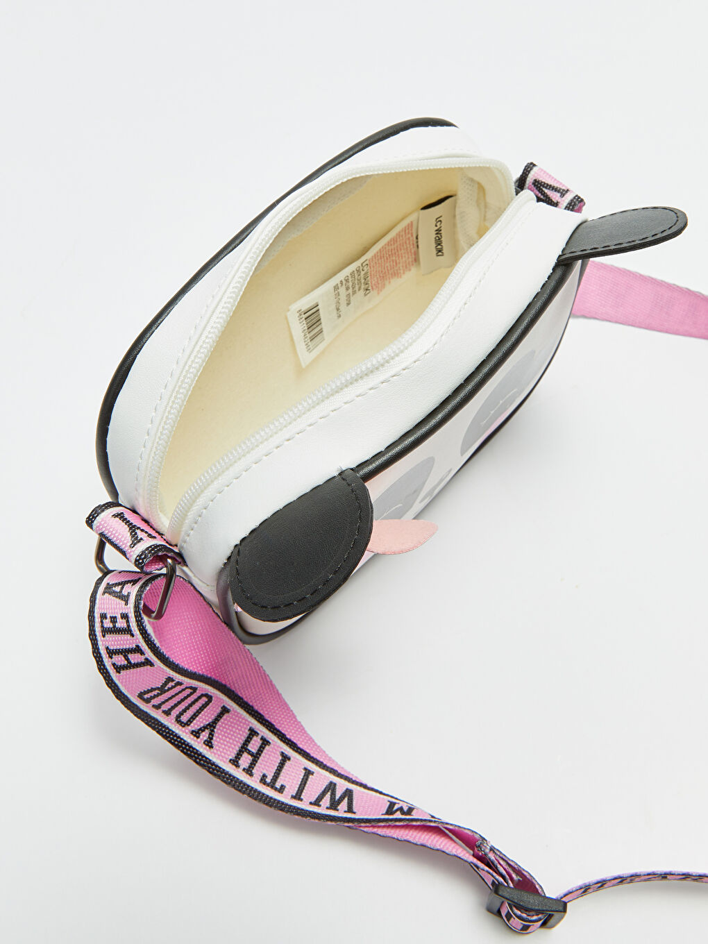 Beyaz Baskılı Kız Çocuk Çapraz Çanta-2