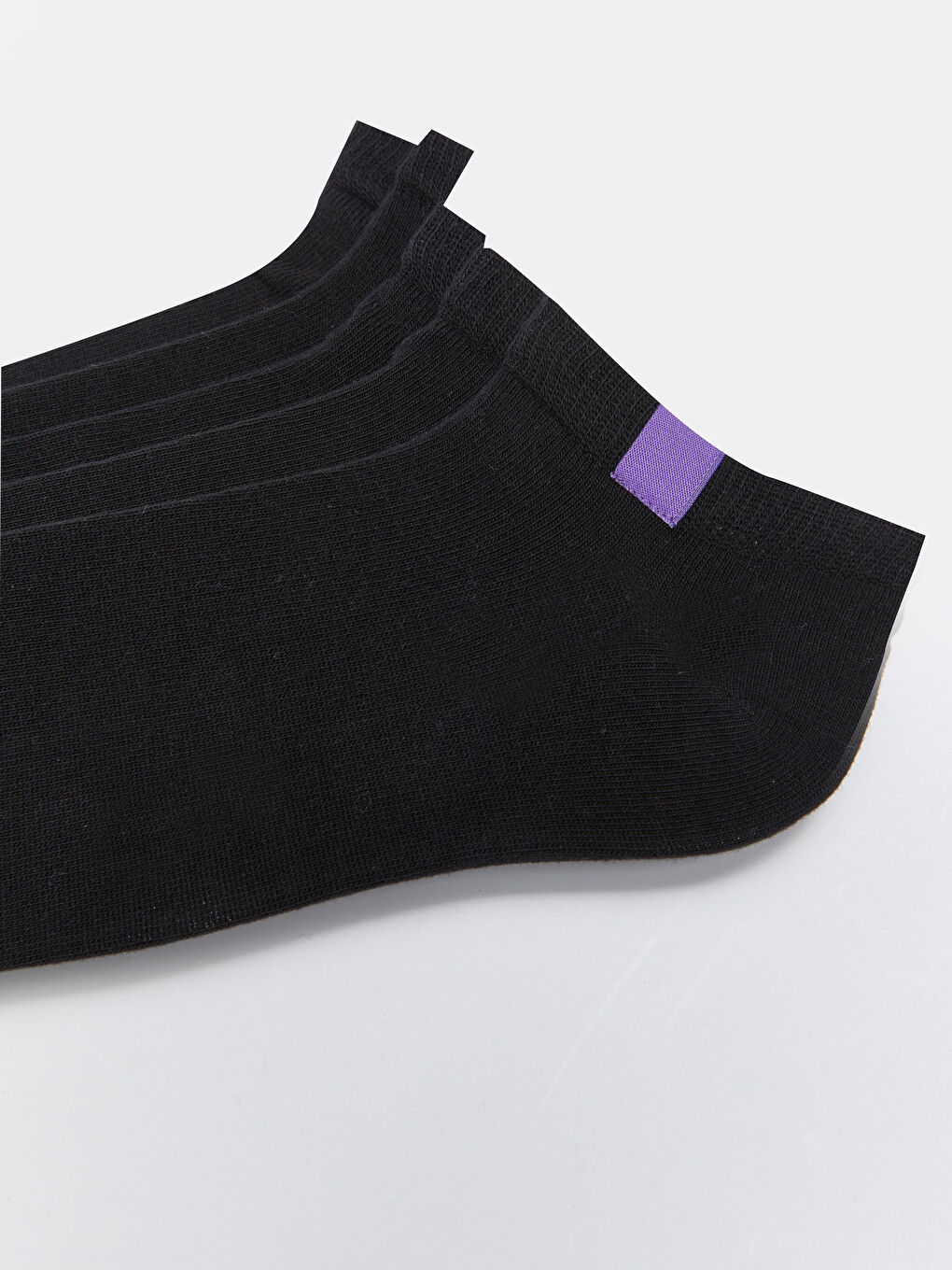 Siyah Erkek Patik Çorap 5'li-2